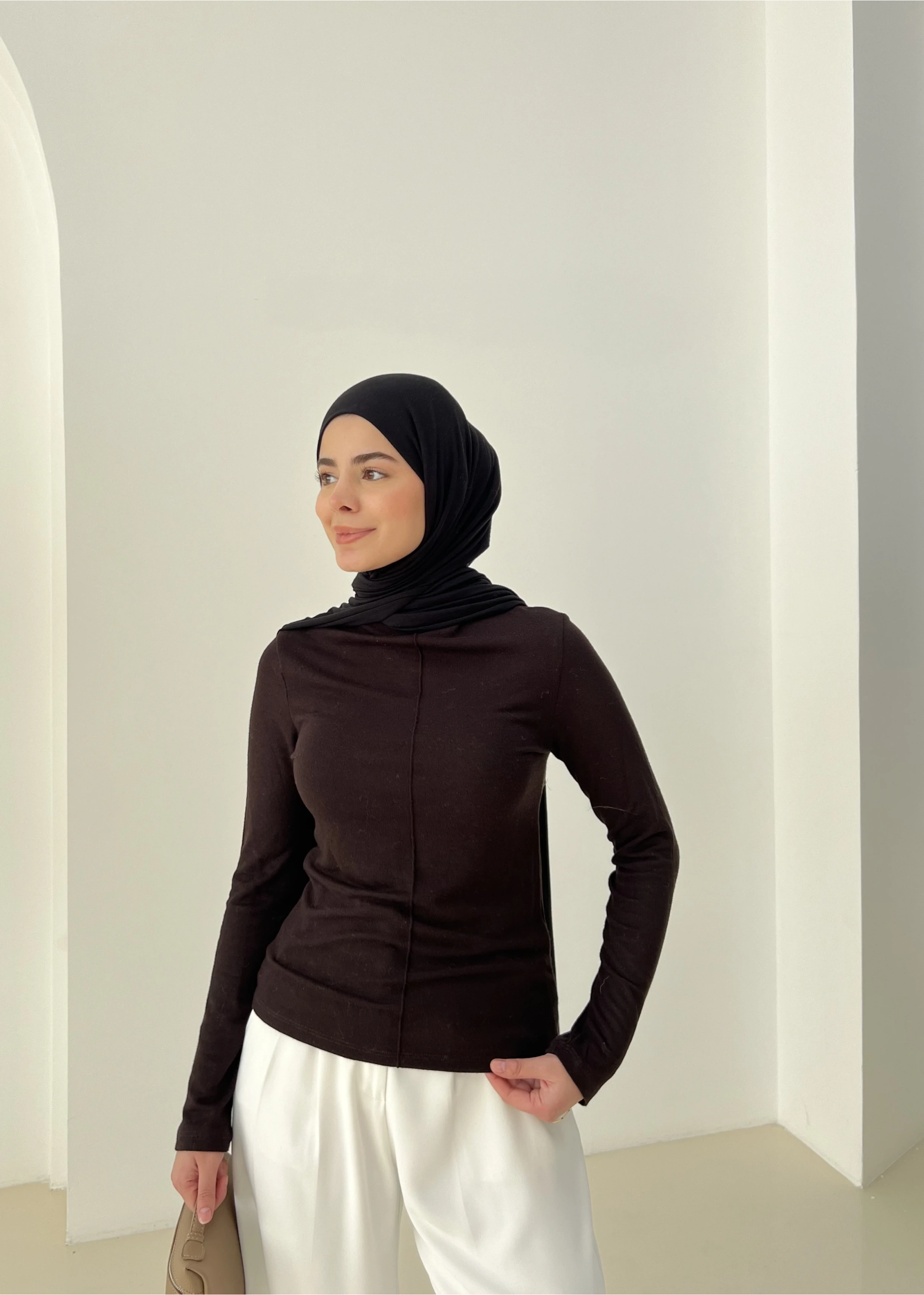 KAŞMİR YÜNLÜ DİLVN BODY acıkahve