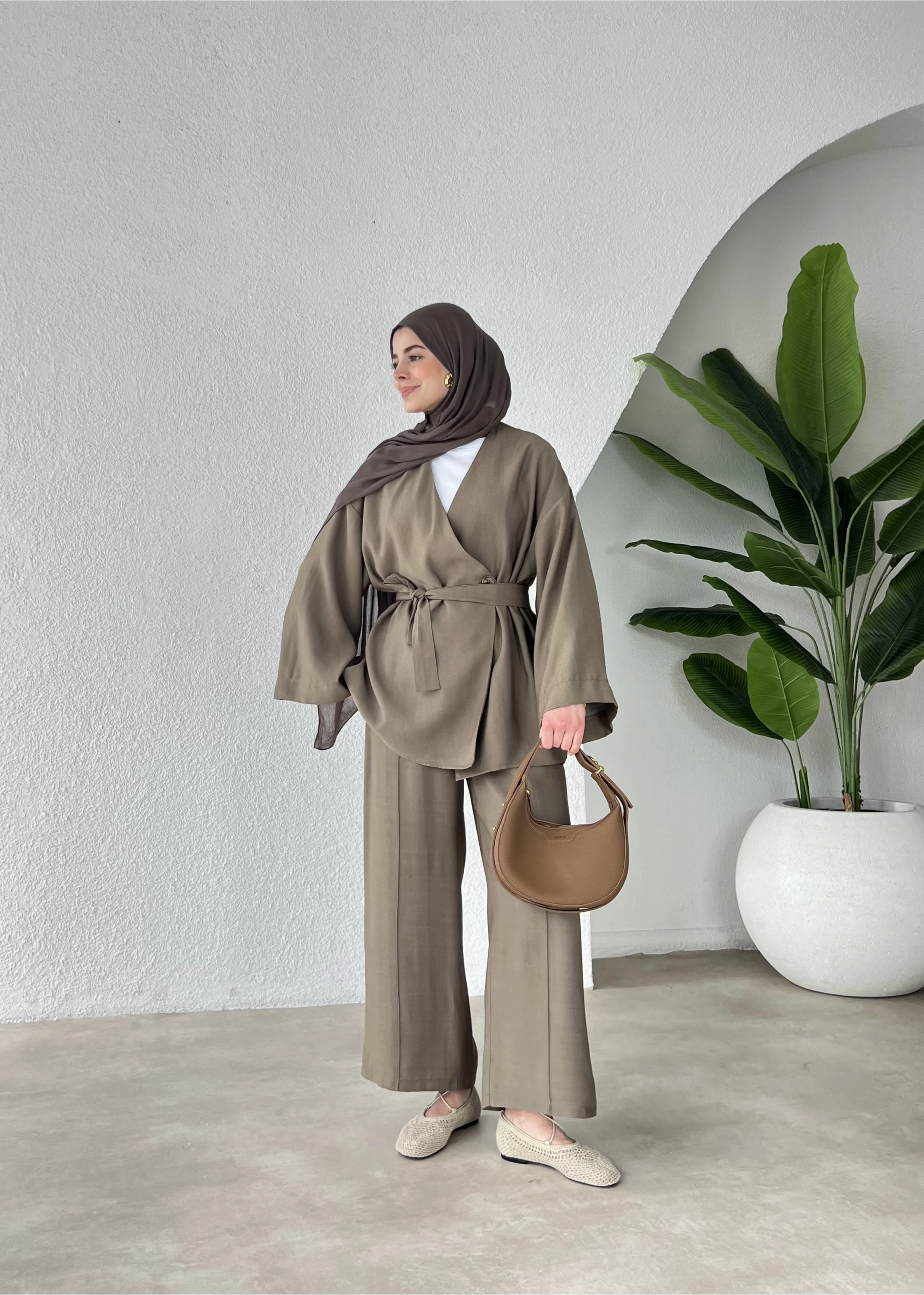 Kemerli kimono takım hakı