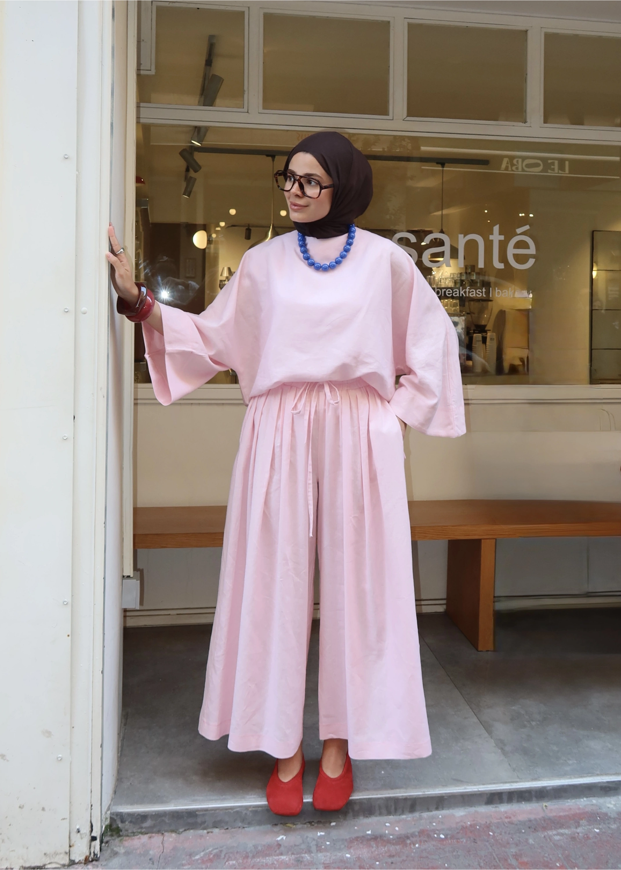 KETEN PREMİUM TAKIM ŞEKER PEMBE