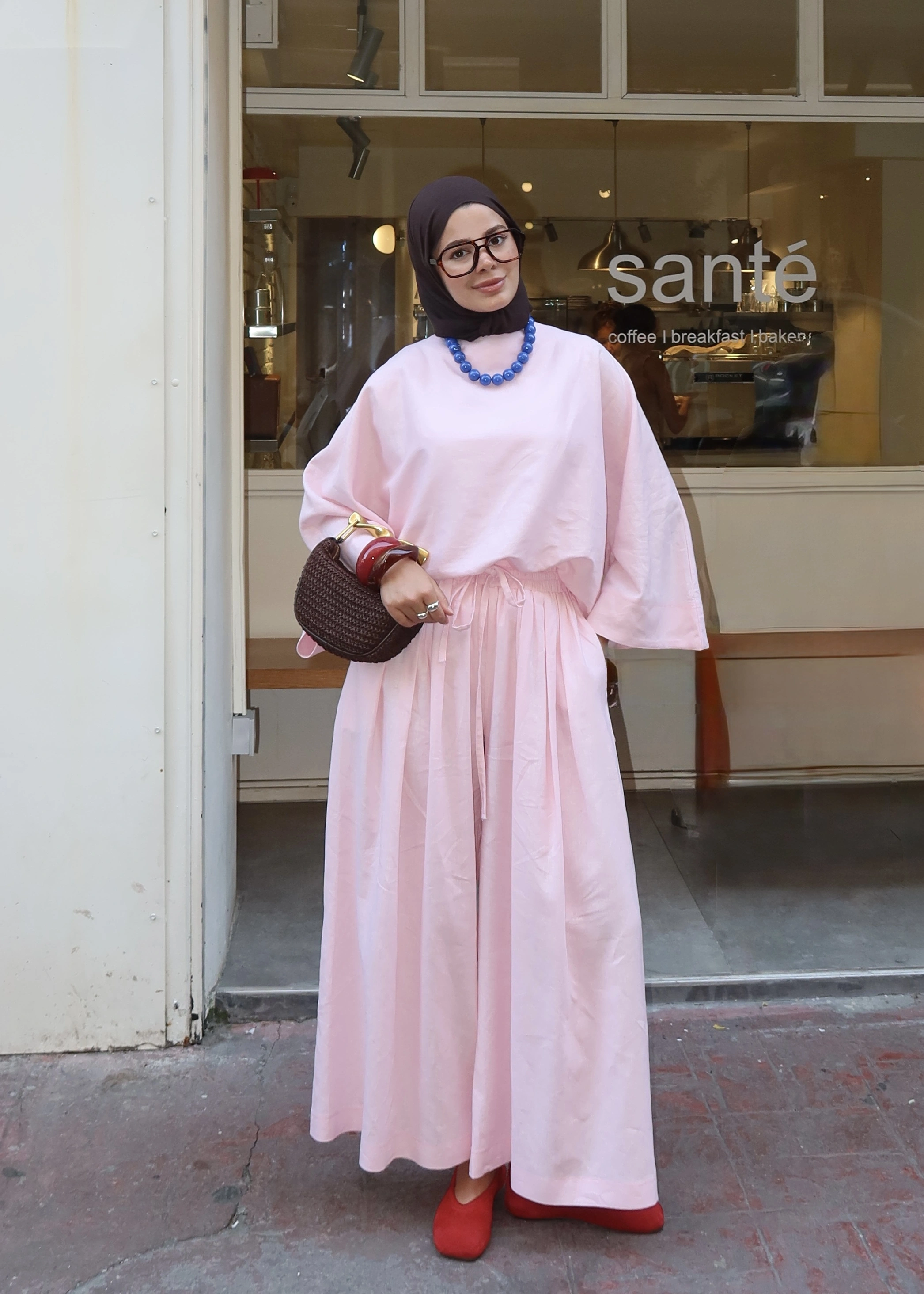 KETEN PREMİUM TAKIM ŞEKER PEMBE