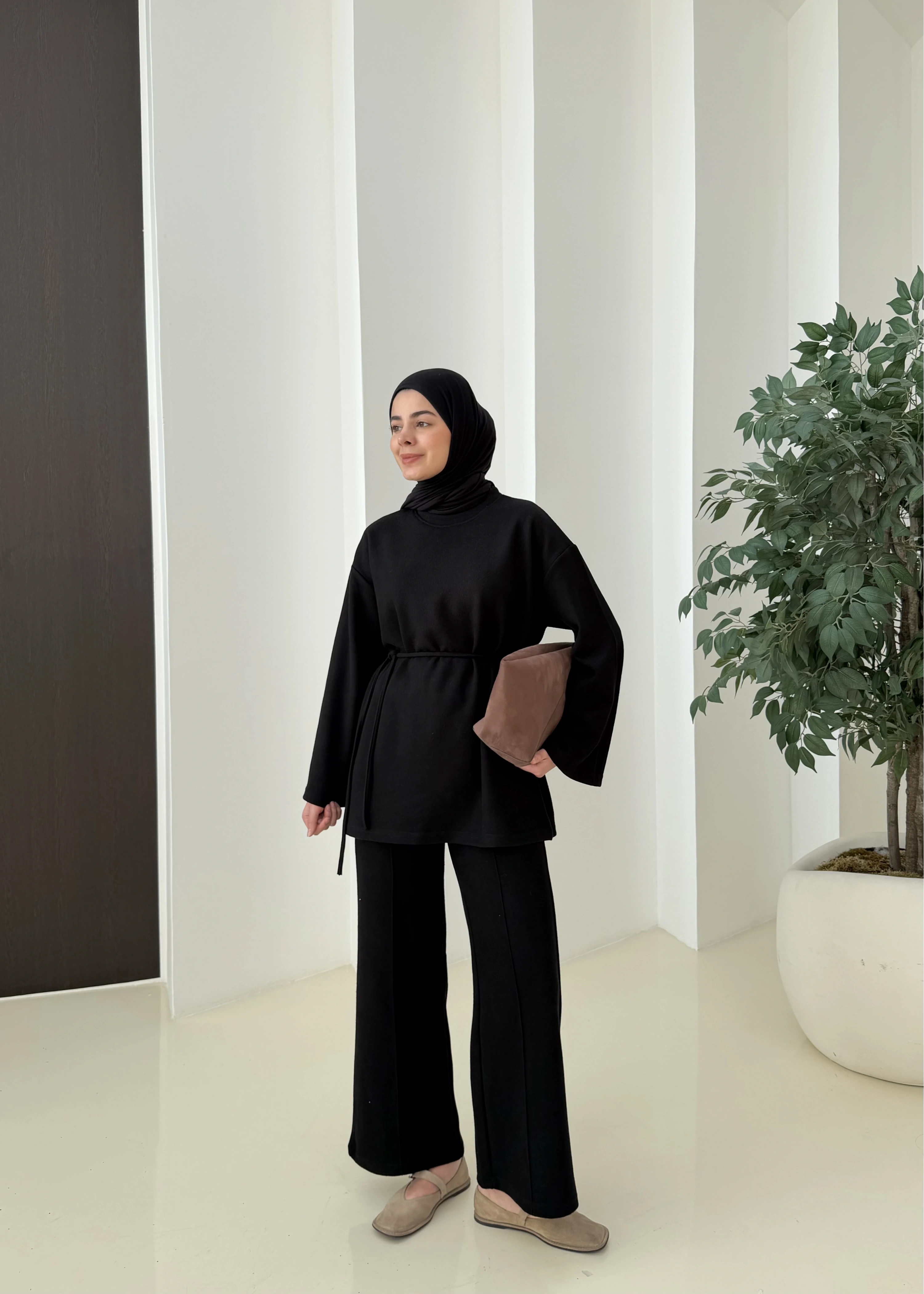 Kışlık ikili takım siyah