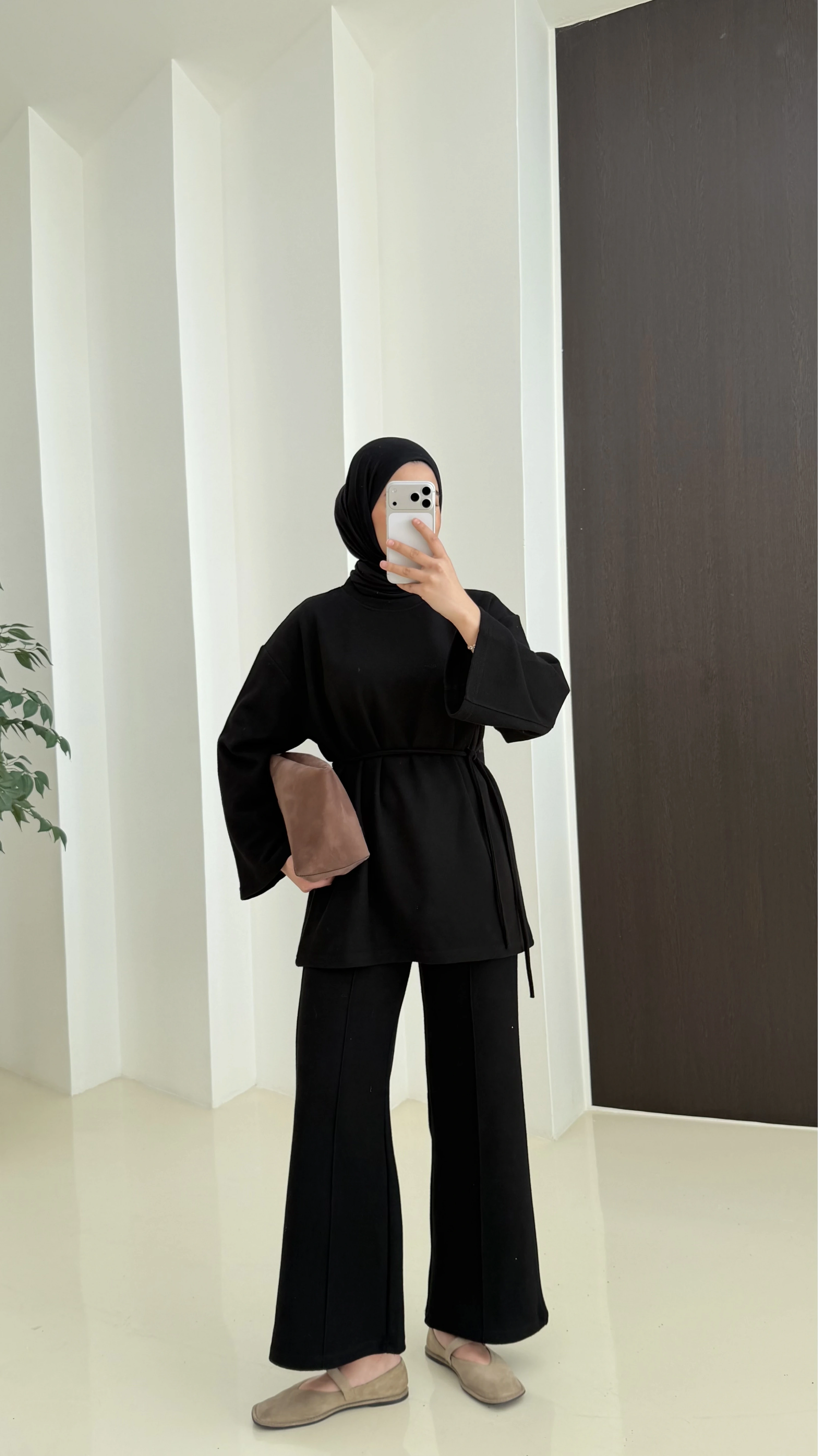 Kışlık ikili takım siyah