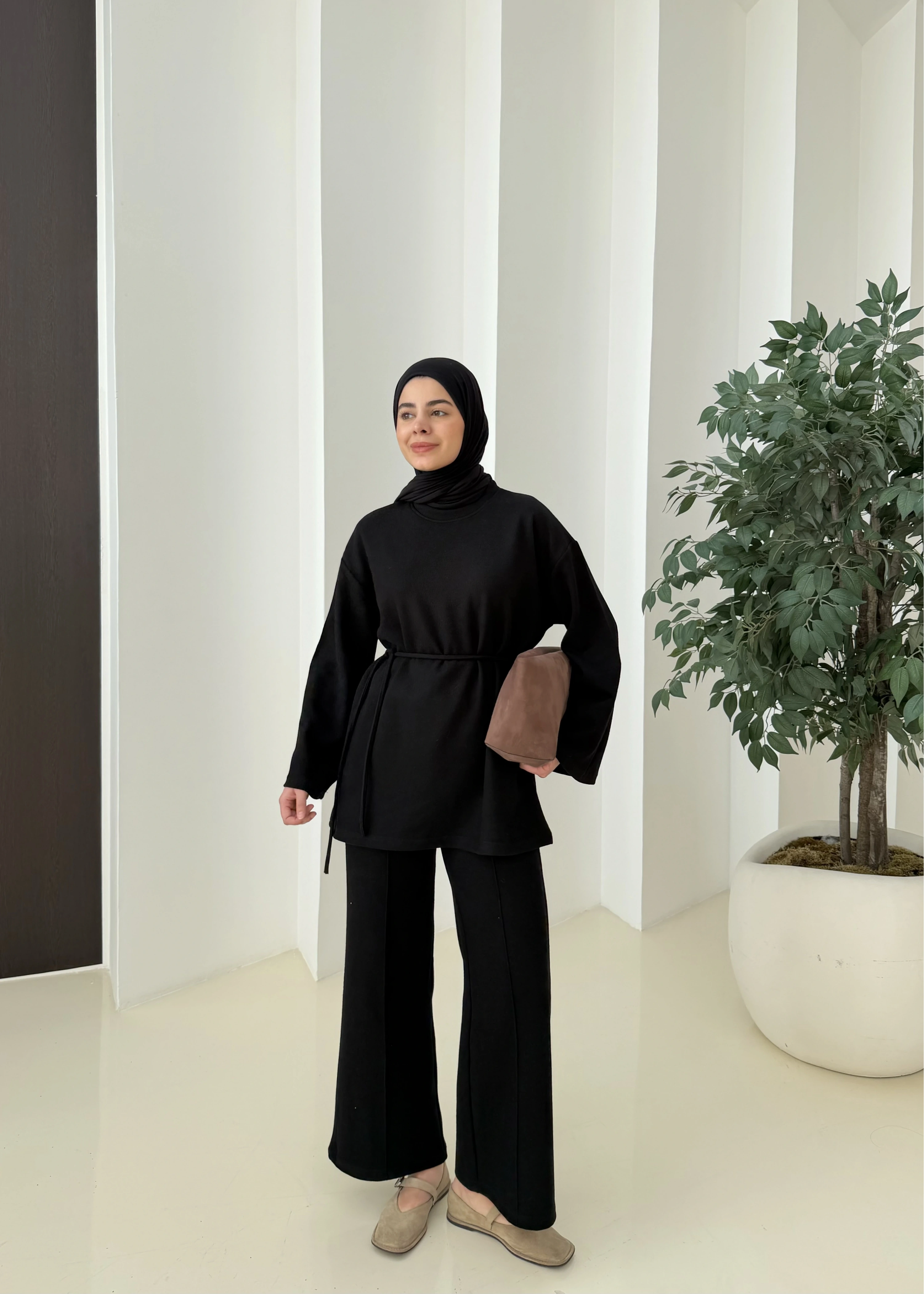 Kışlık ikili takım siyah