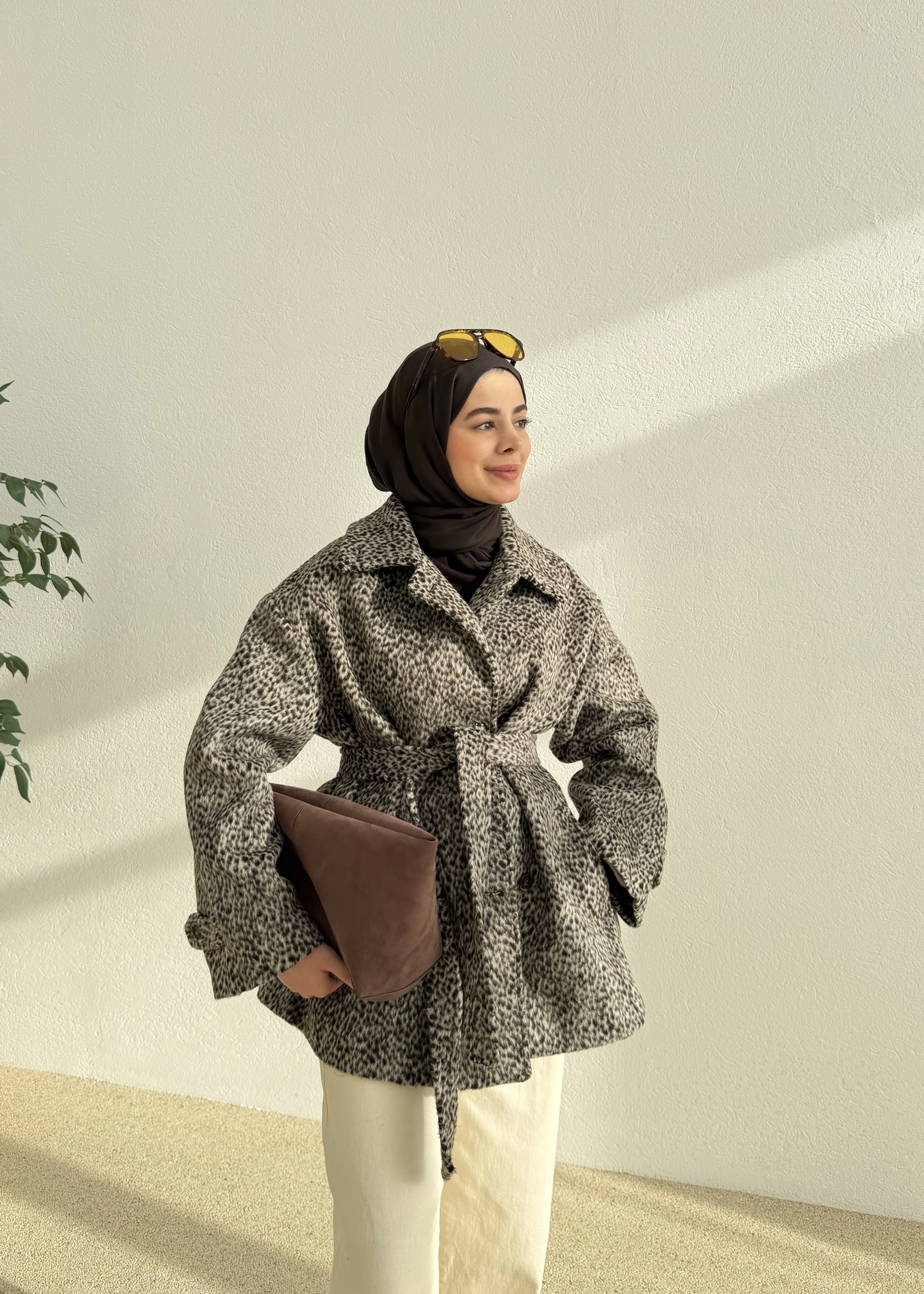 Leo astarlı kaban ceket