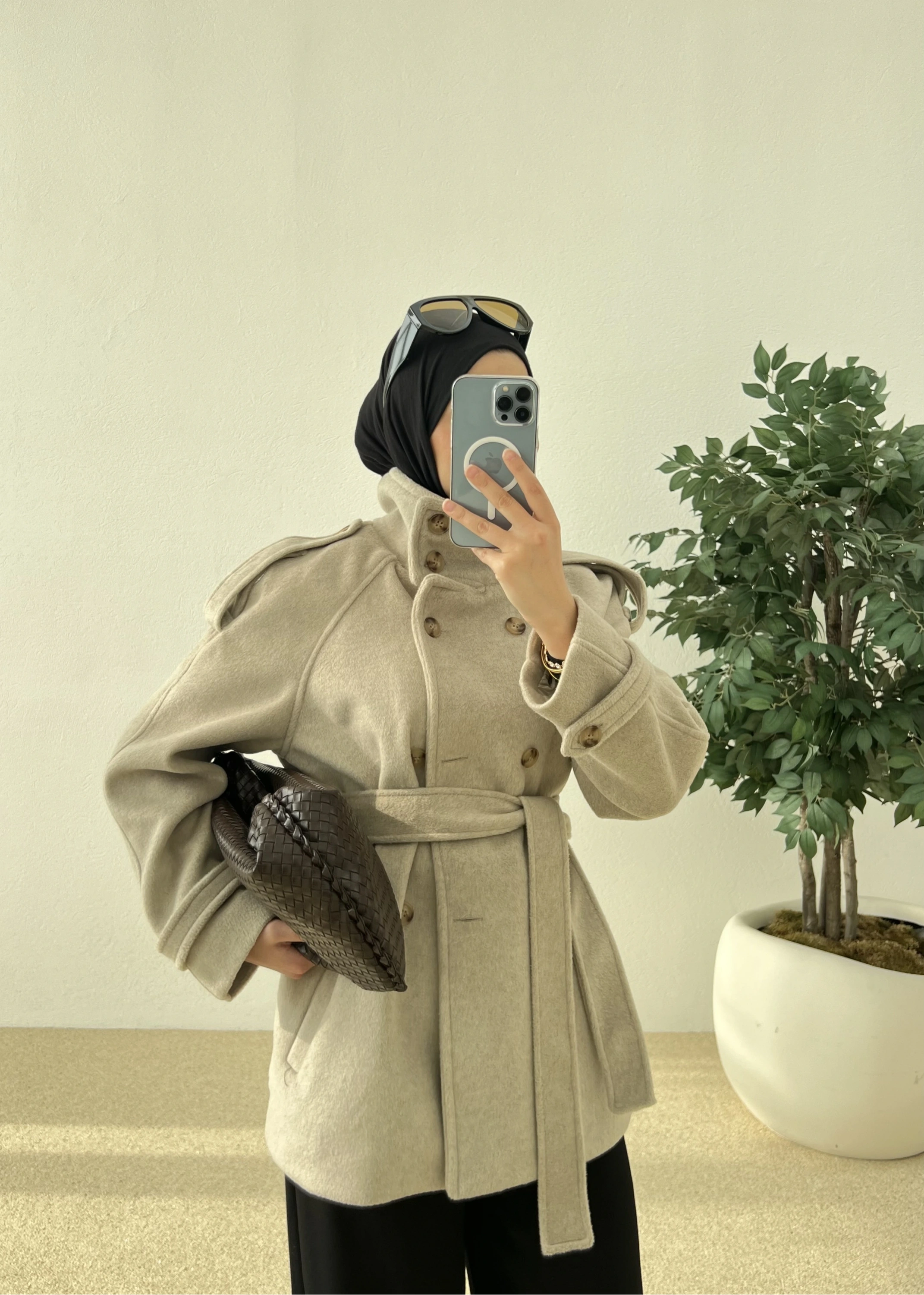 LİFE DİK YAKA PREMİUM KABAN bej