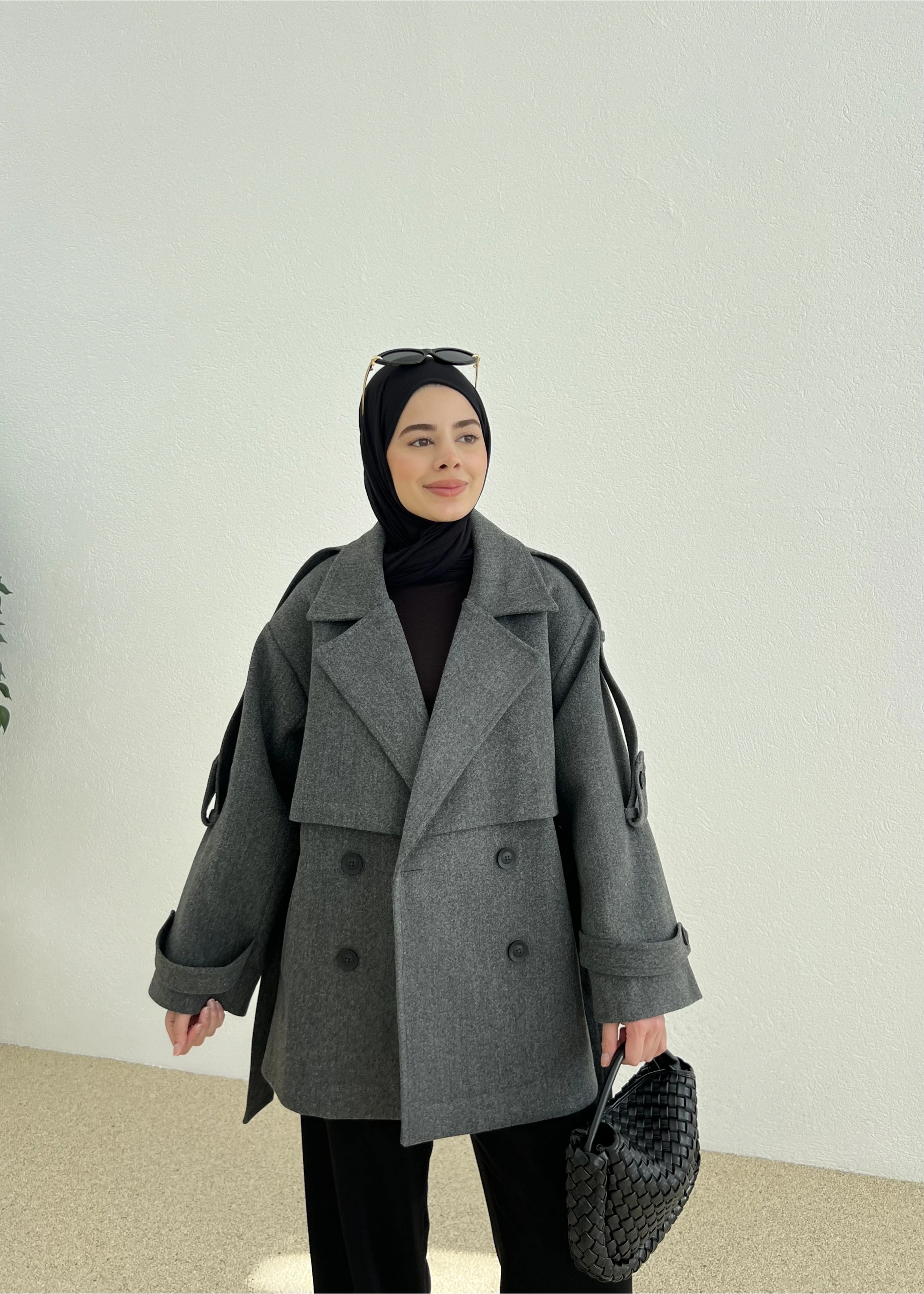 LOFT KAŞE PREMİUM KABAN antrasit