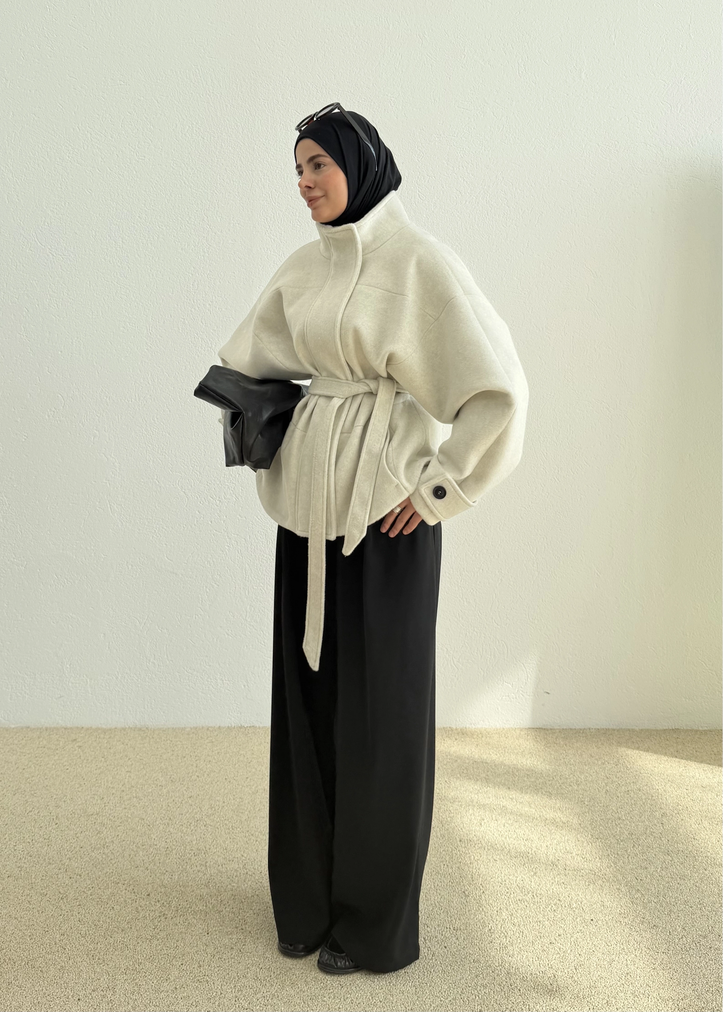 1199 MG DİK YAKA PREMİUM KABAN TAŞ