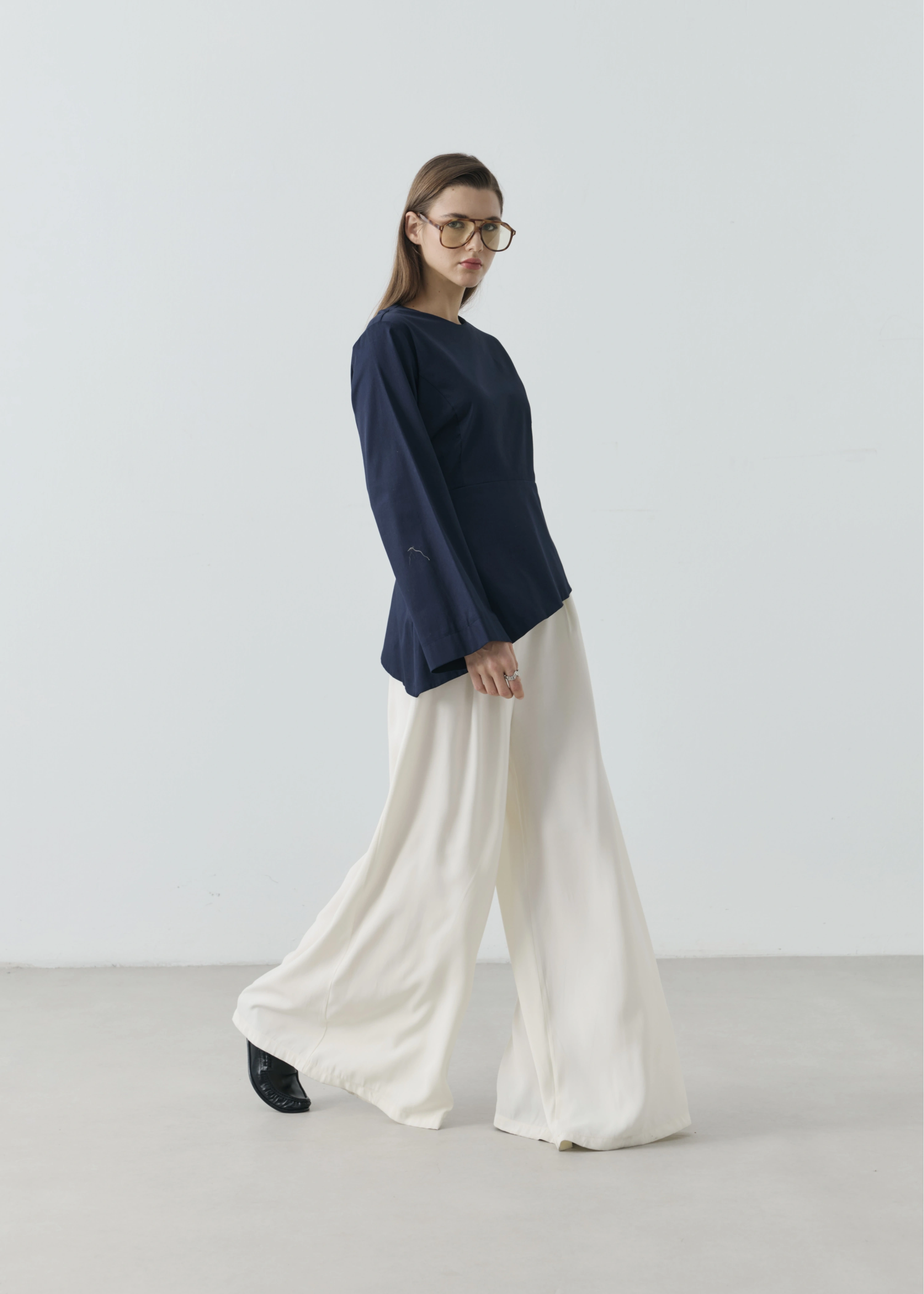 MODERN FORM BLUZ LACİVERT