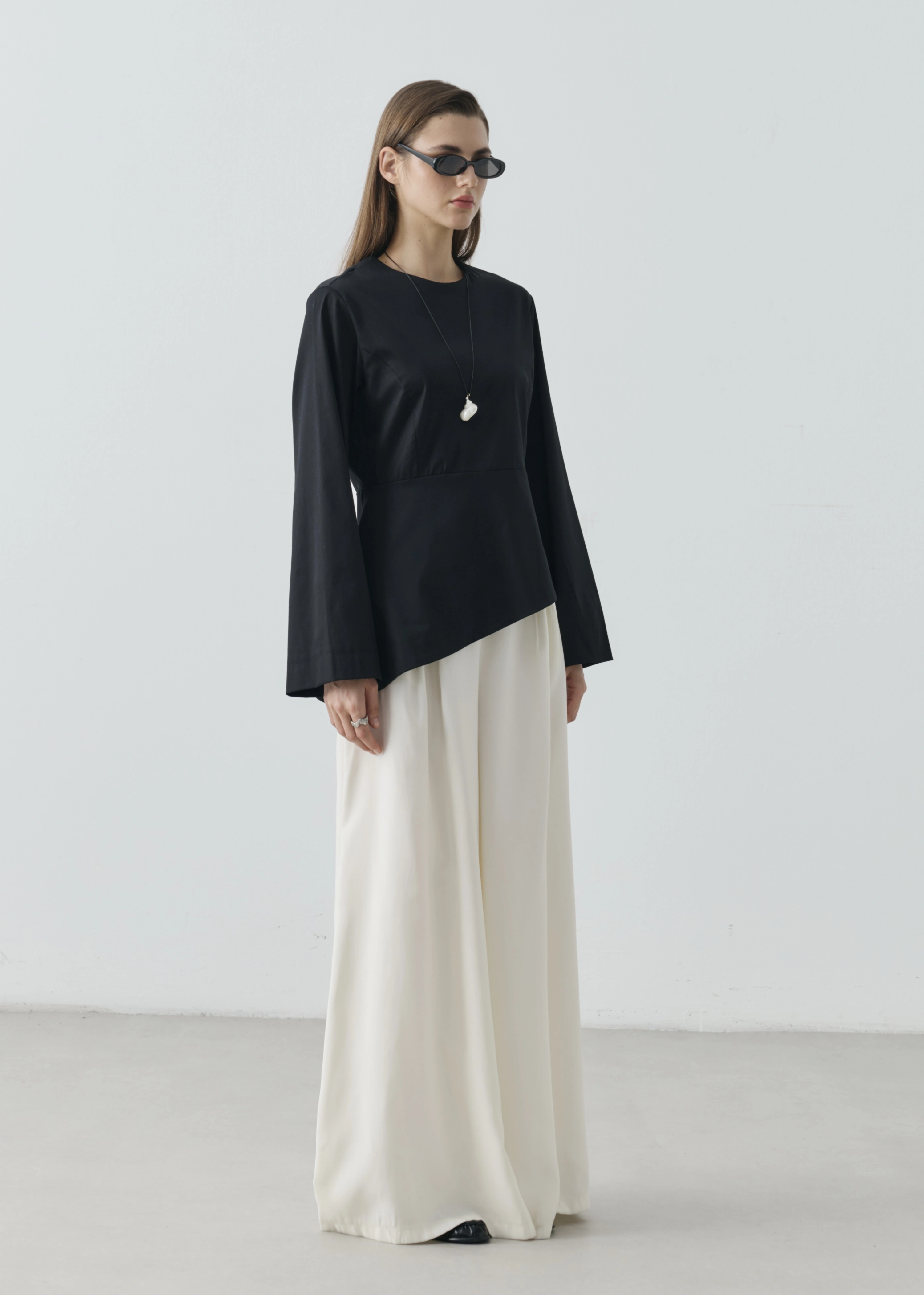 MODERN FORM BLUZ SİYAH