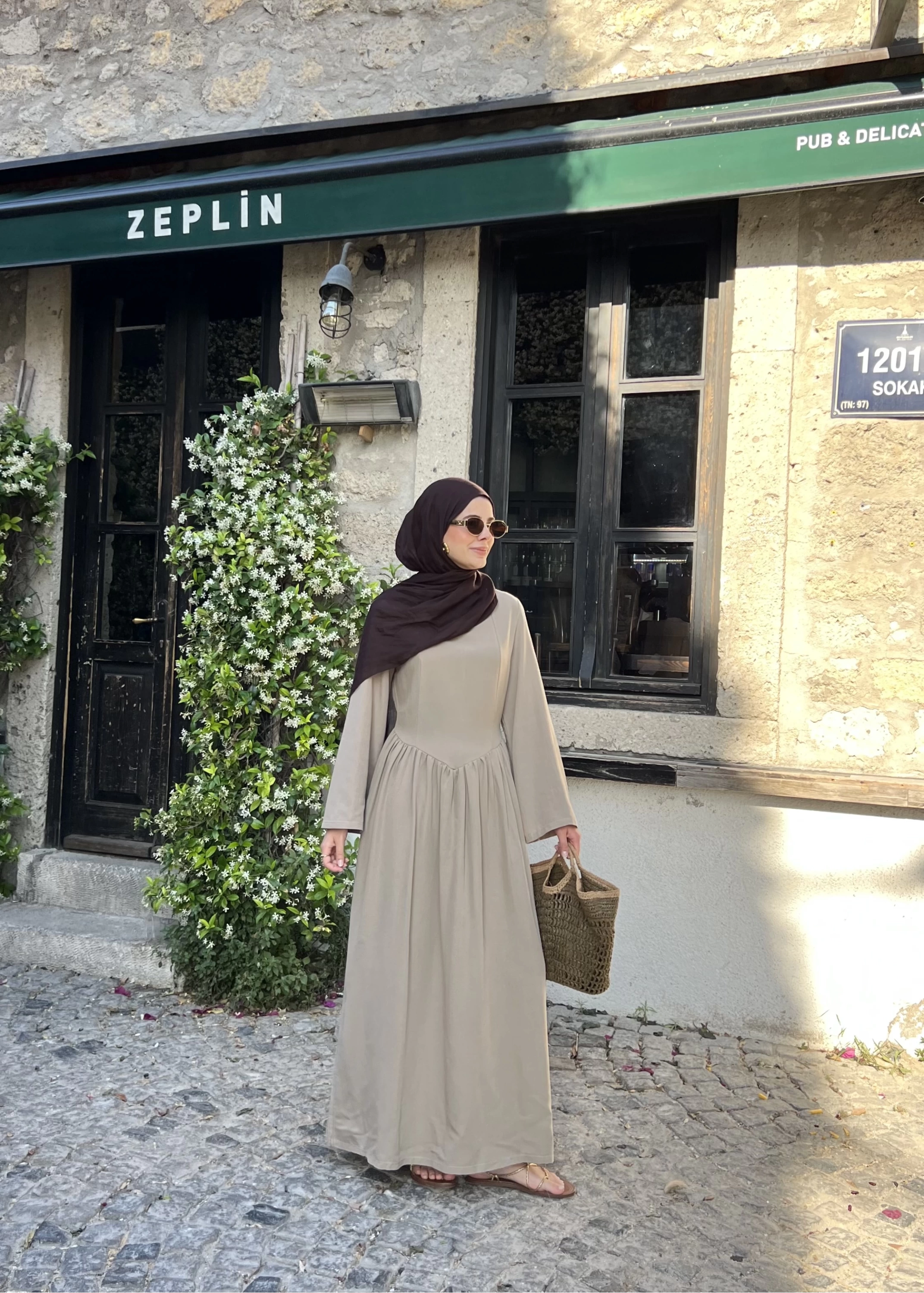 MS KETEN ELBİSE bej