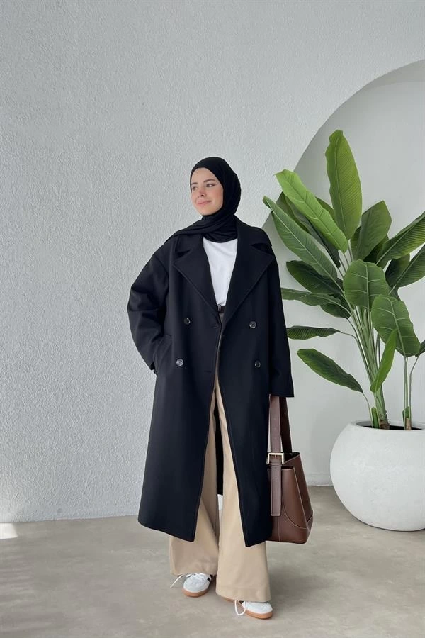 ZR MUADİL KAŞE KABAN SİYAH (DİP FİYAT)