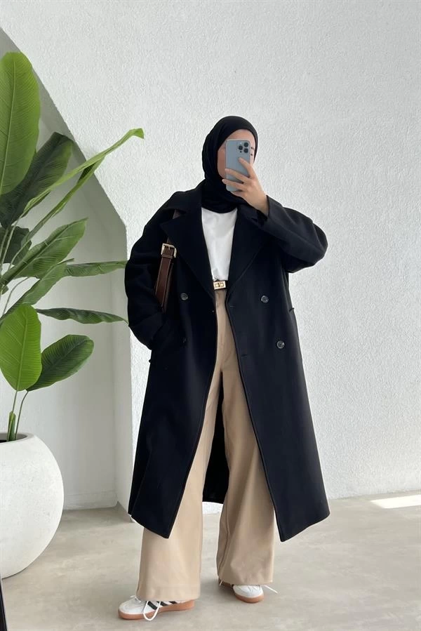 ZR MUADİL KAŞE KABAN SİYAH (DİP FİYAT)