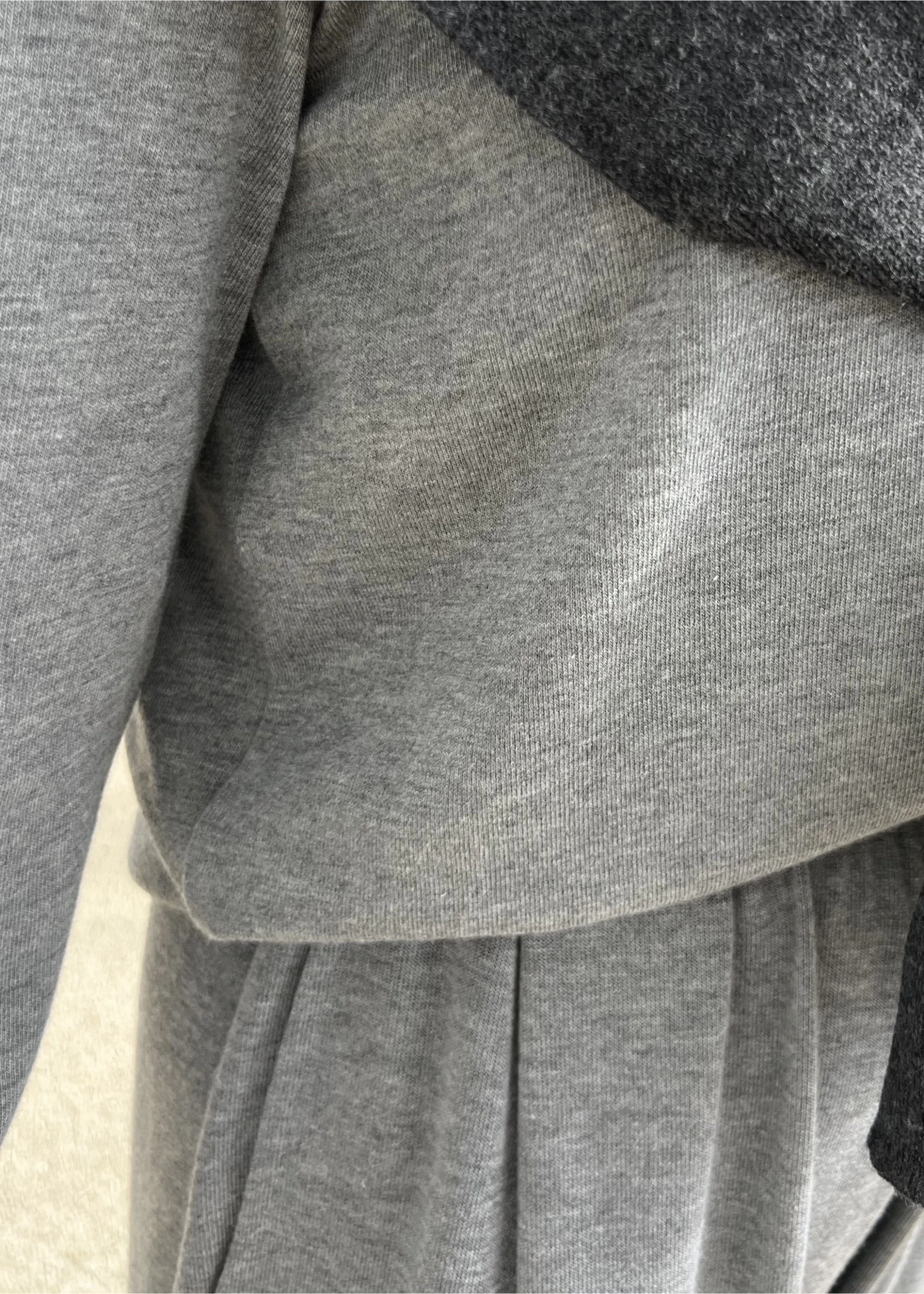 OVERSİZE DOKUMA MEVSİMLİK TAKIM gri