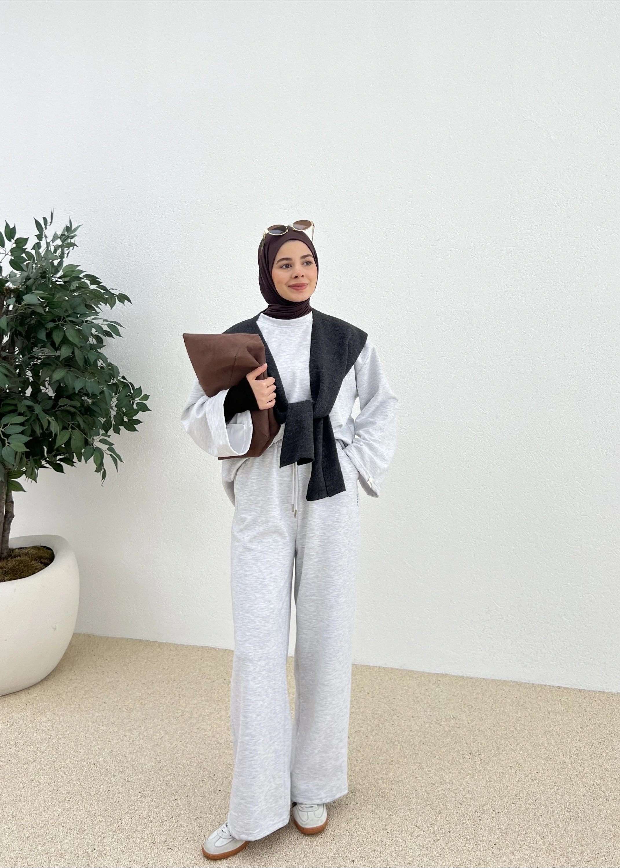 OVERSİZE MEVSİMLİK OYAHO TAKIM gri