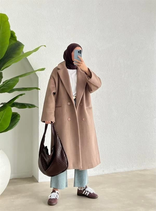 Oversize Premium ithal Kalite Kaban kahve