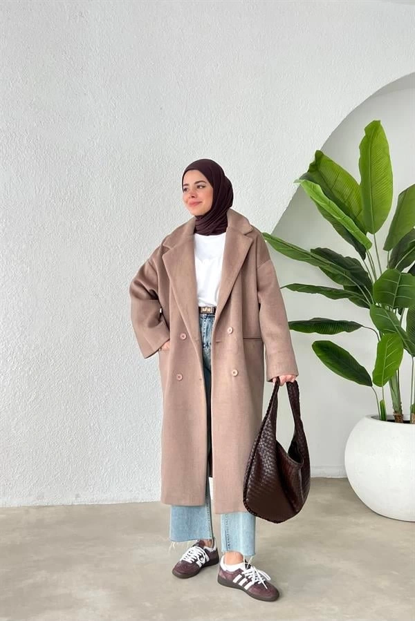 Oversize Premium ithal Kalite Kaban kahve