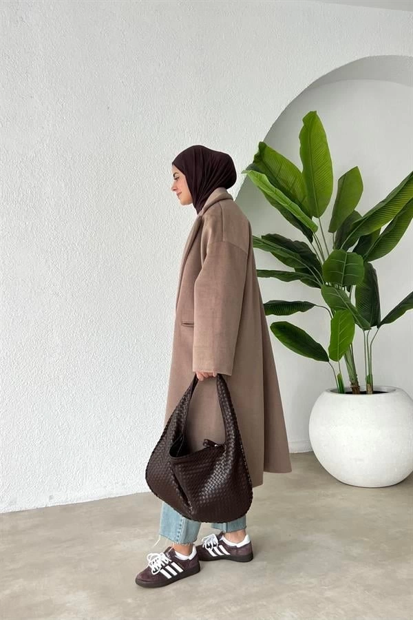 Oversize Premium ithal Kalite Kaban kahve