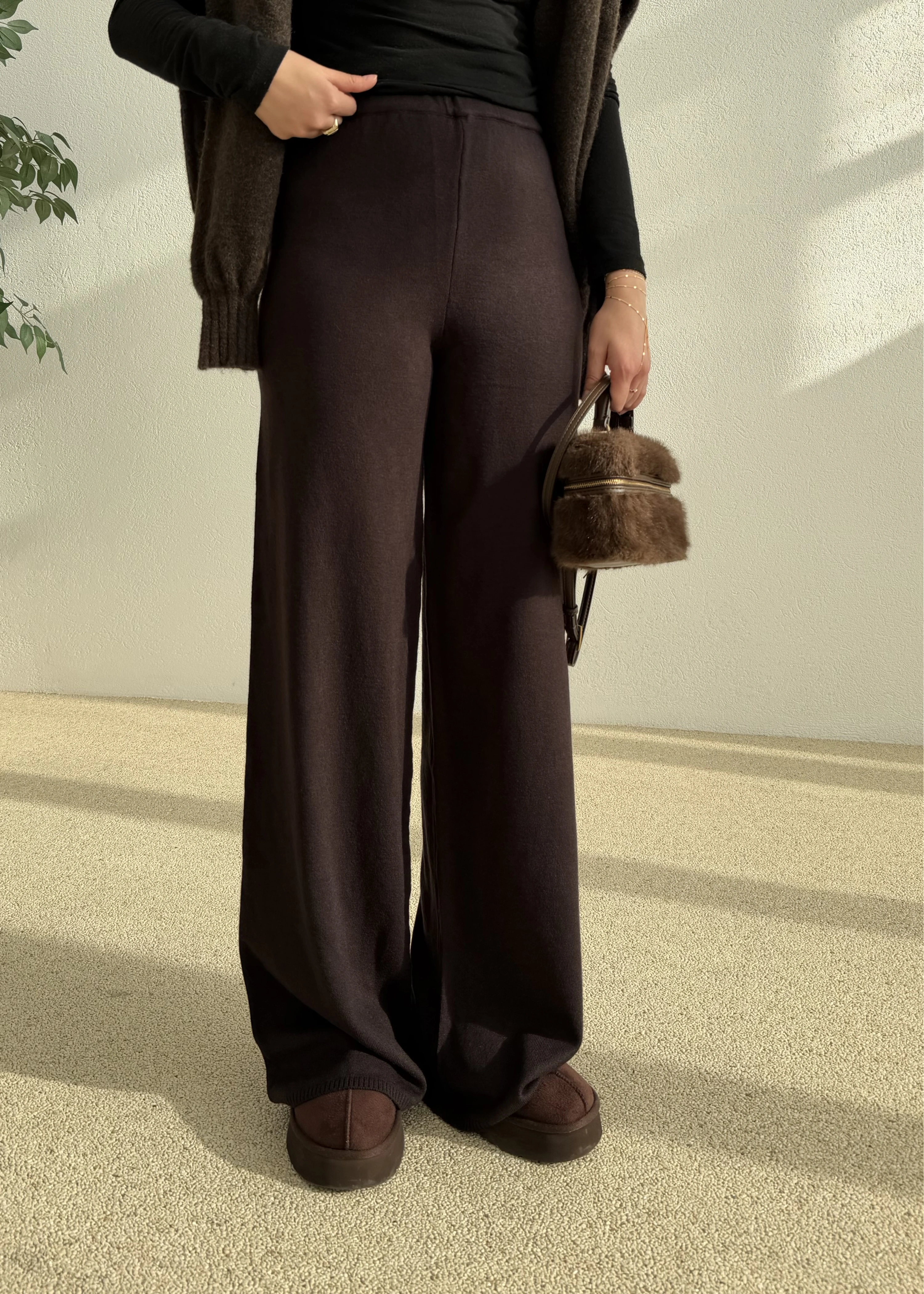 PALAZZO YÜKSEK BEL TRİKO PANTOLON