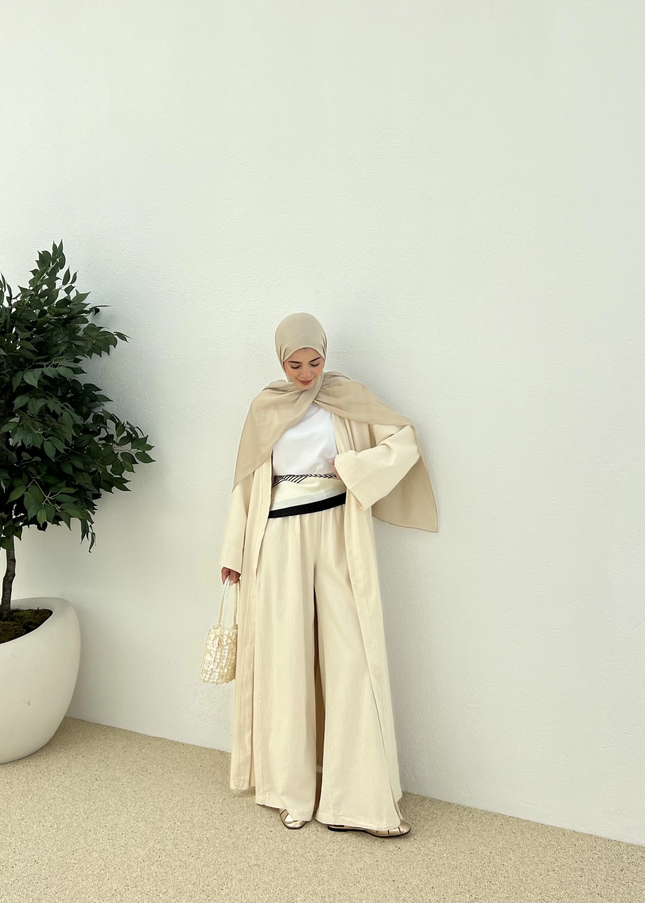 PANTOLONLU ABAYA TAKIM