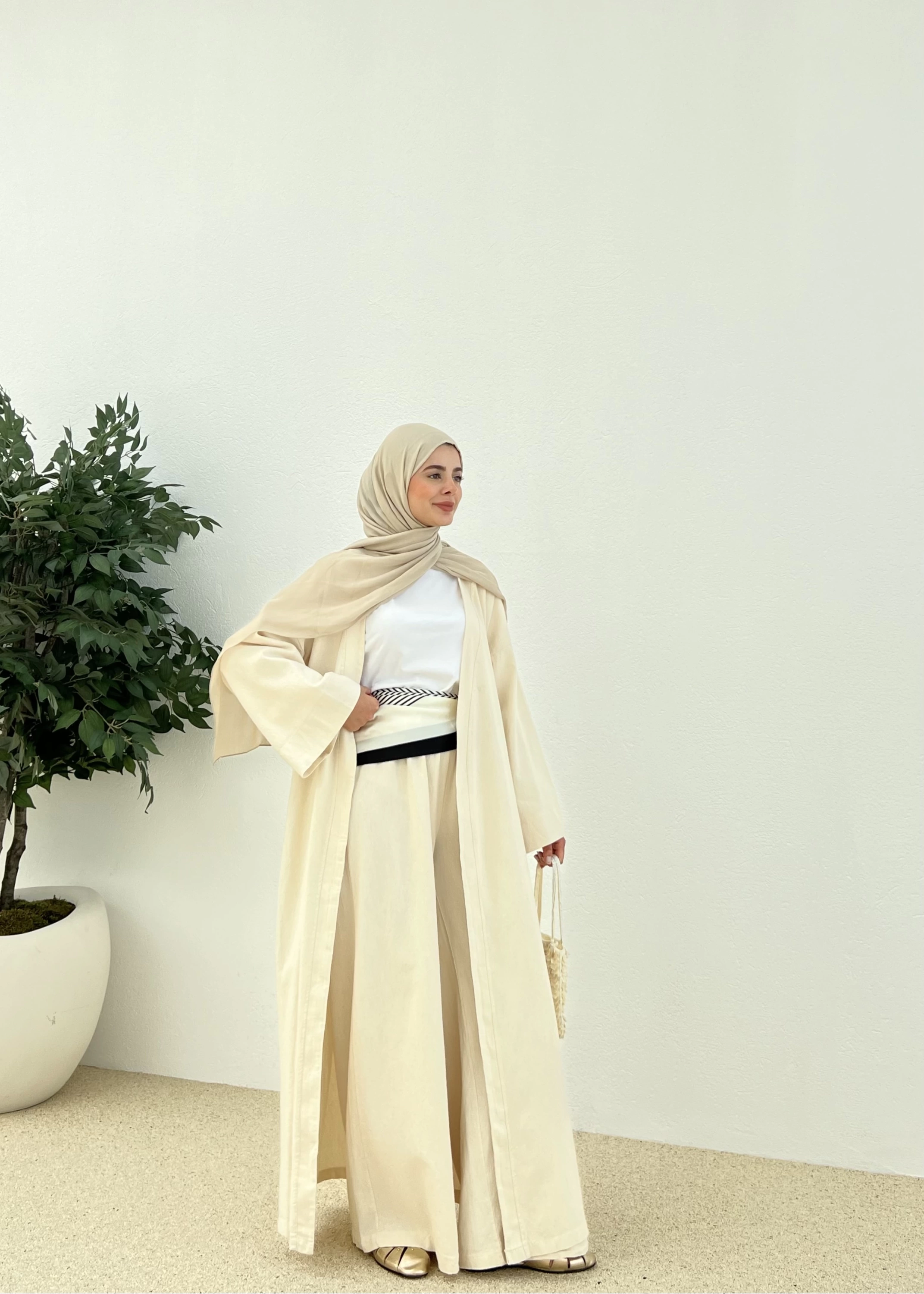 PANTOLONLU ABAYA TAKIM