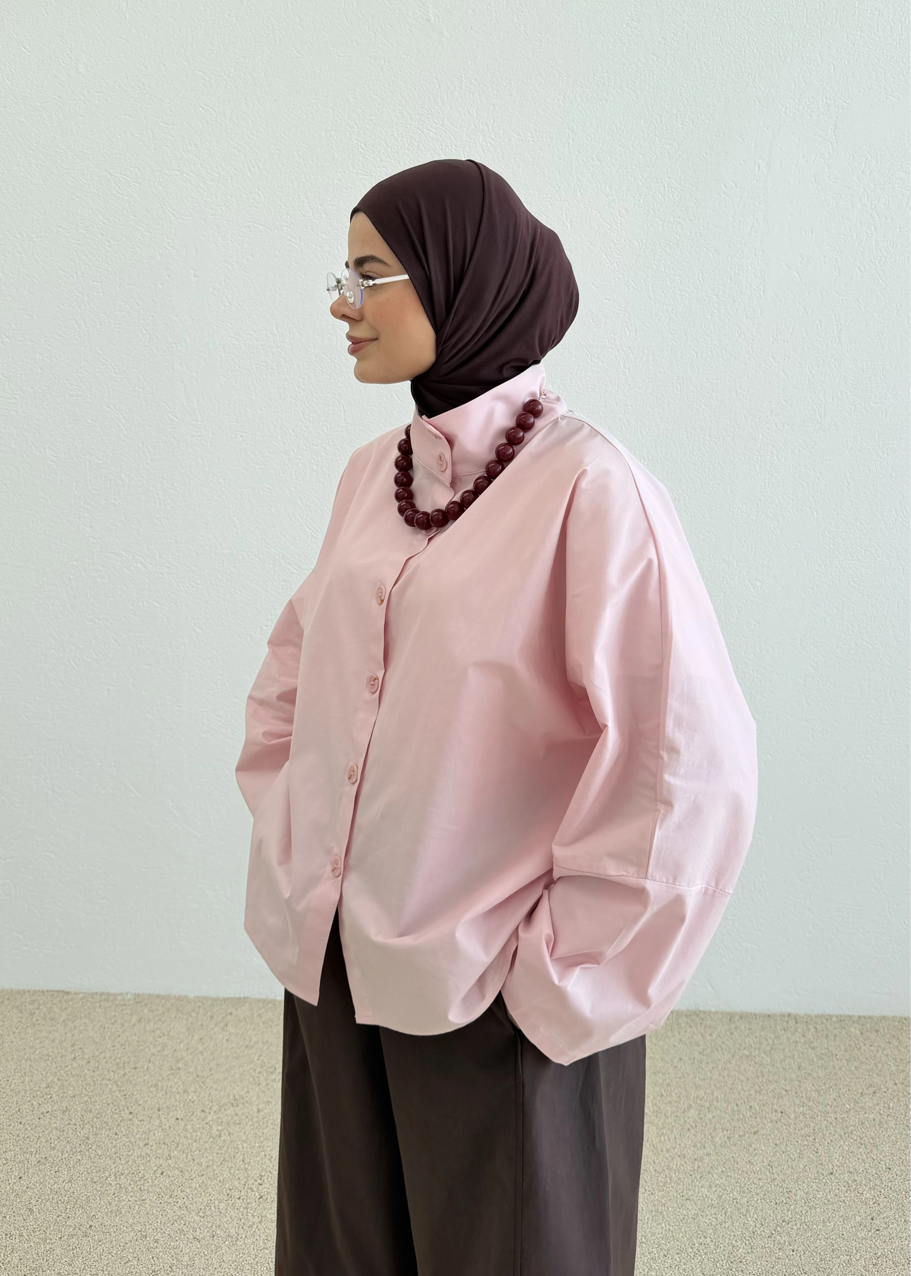 PEMBE PREMİUM GÖMLEK
