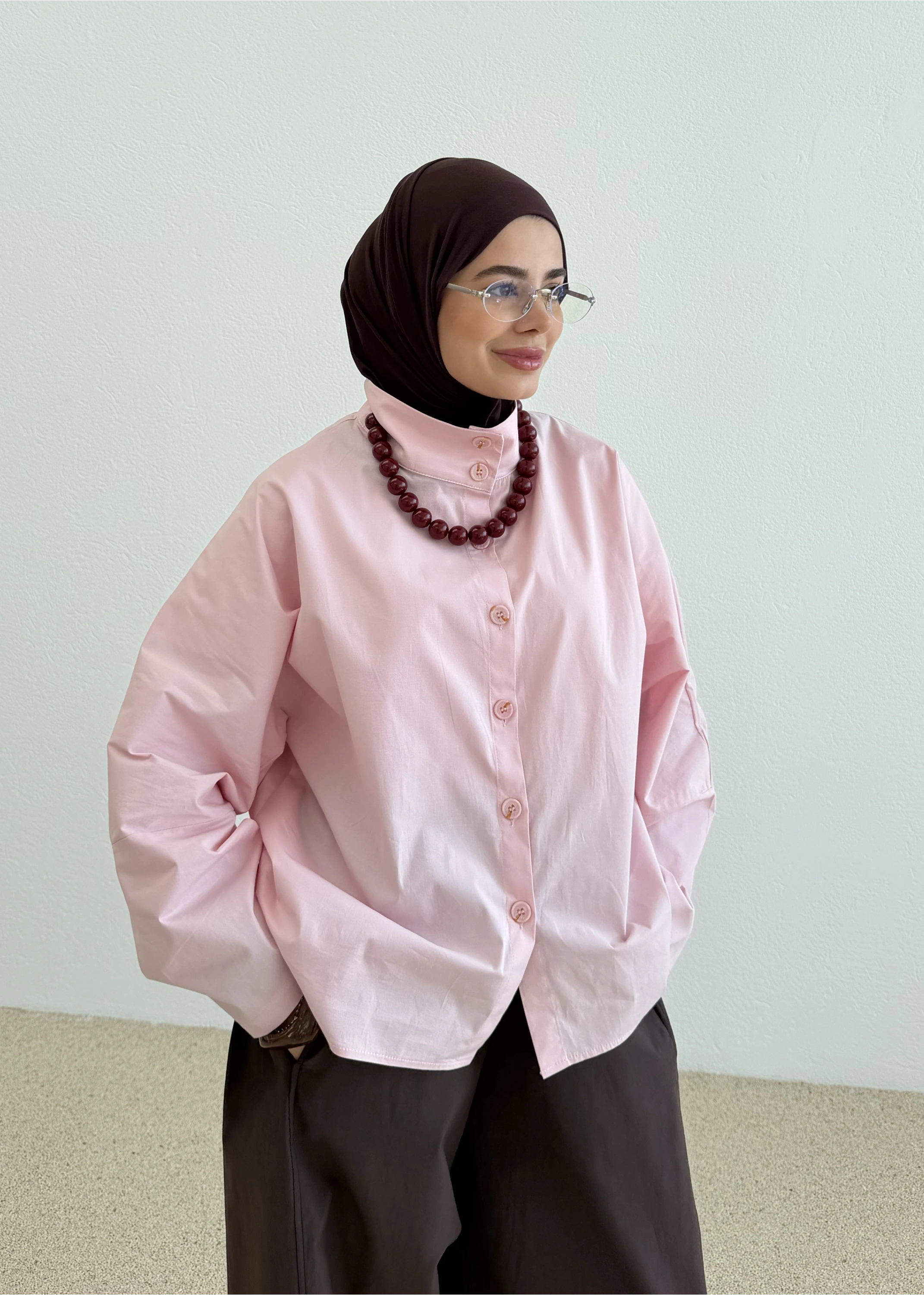 PEMBE PREMİUM GÖMLEK