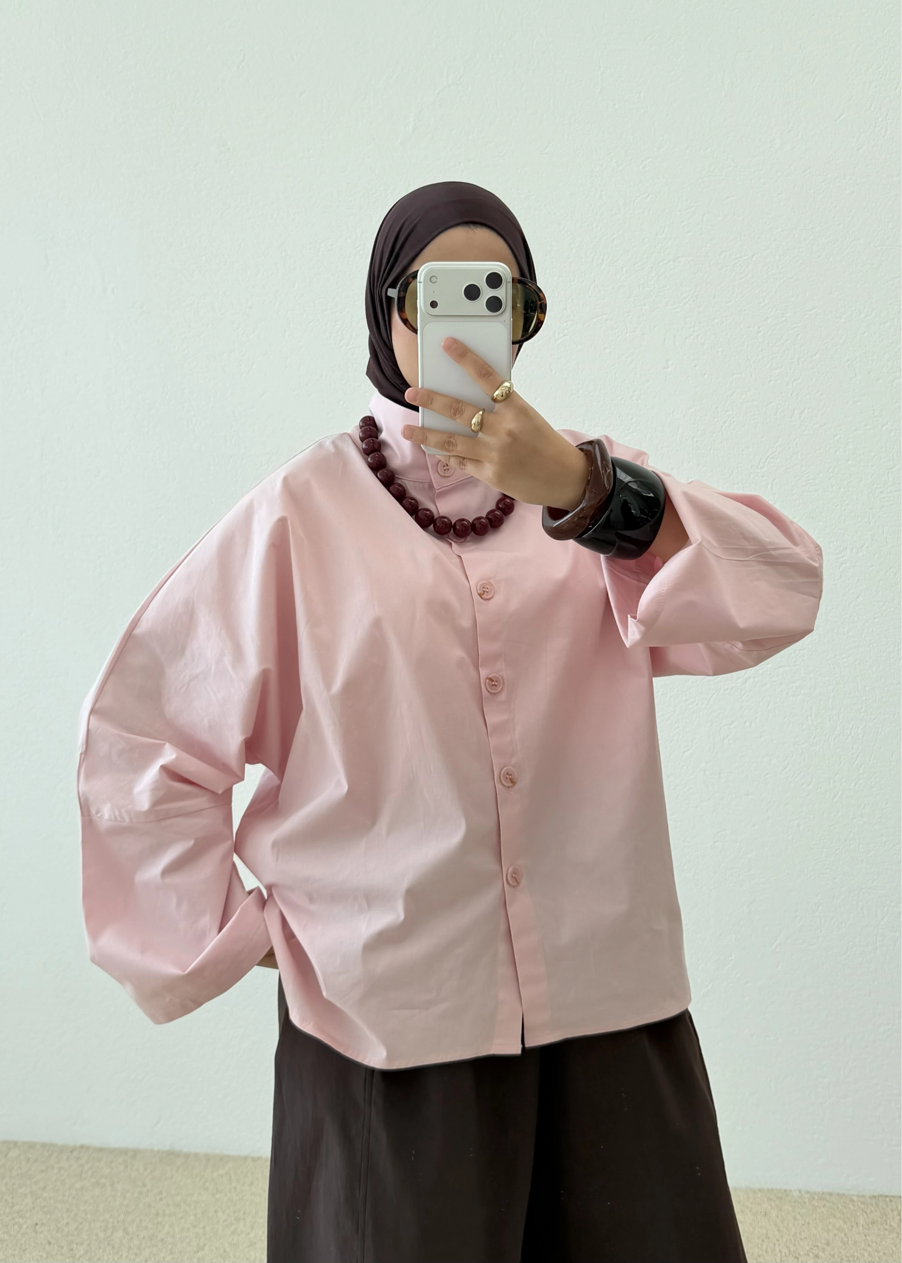 PEMBE PREMİUM GÖMLEK
