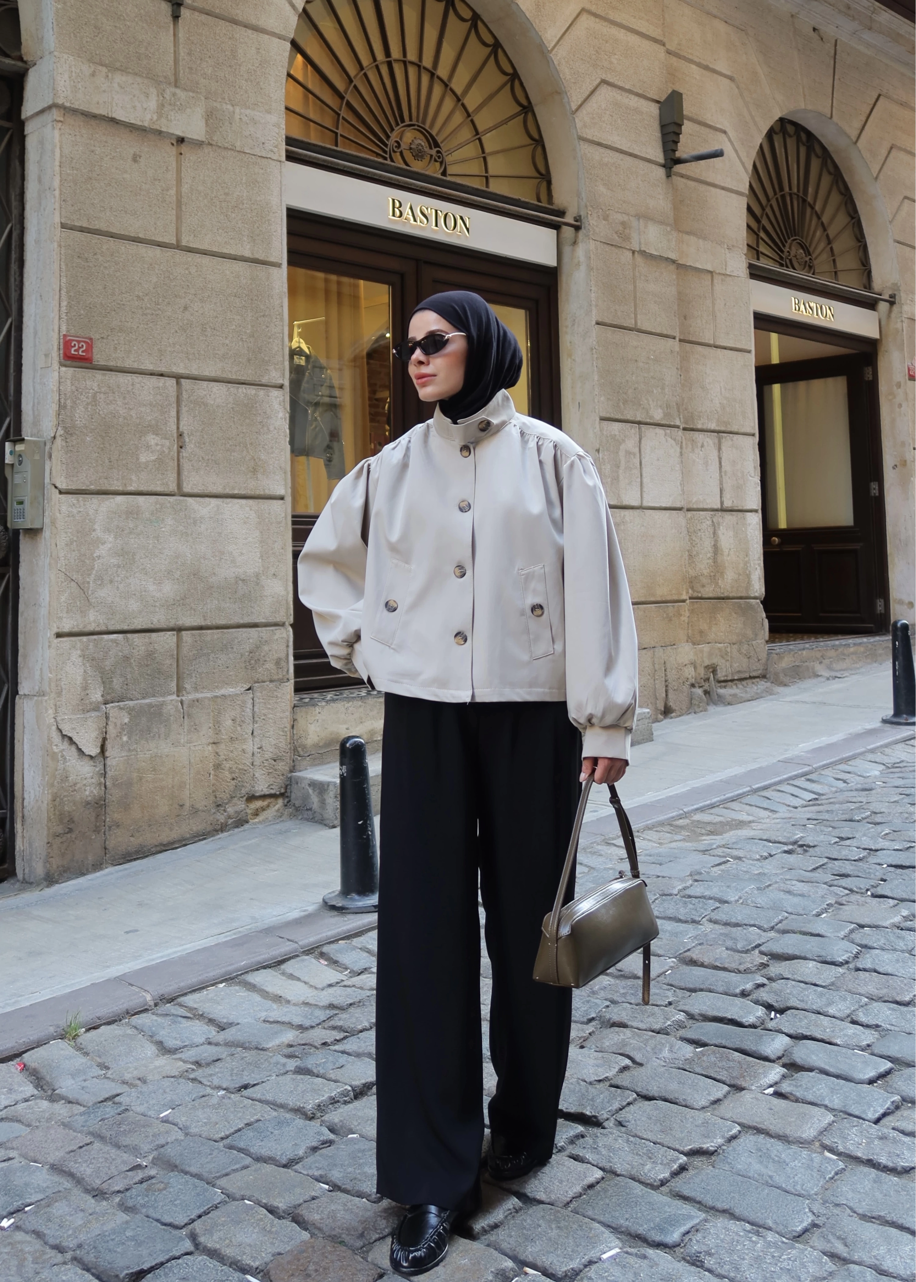 PINTEREST KISA TRENÇ yeşil soft