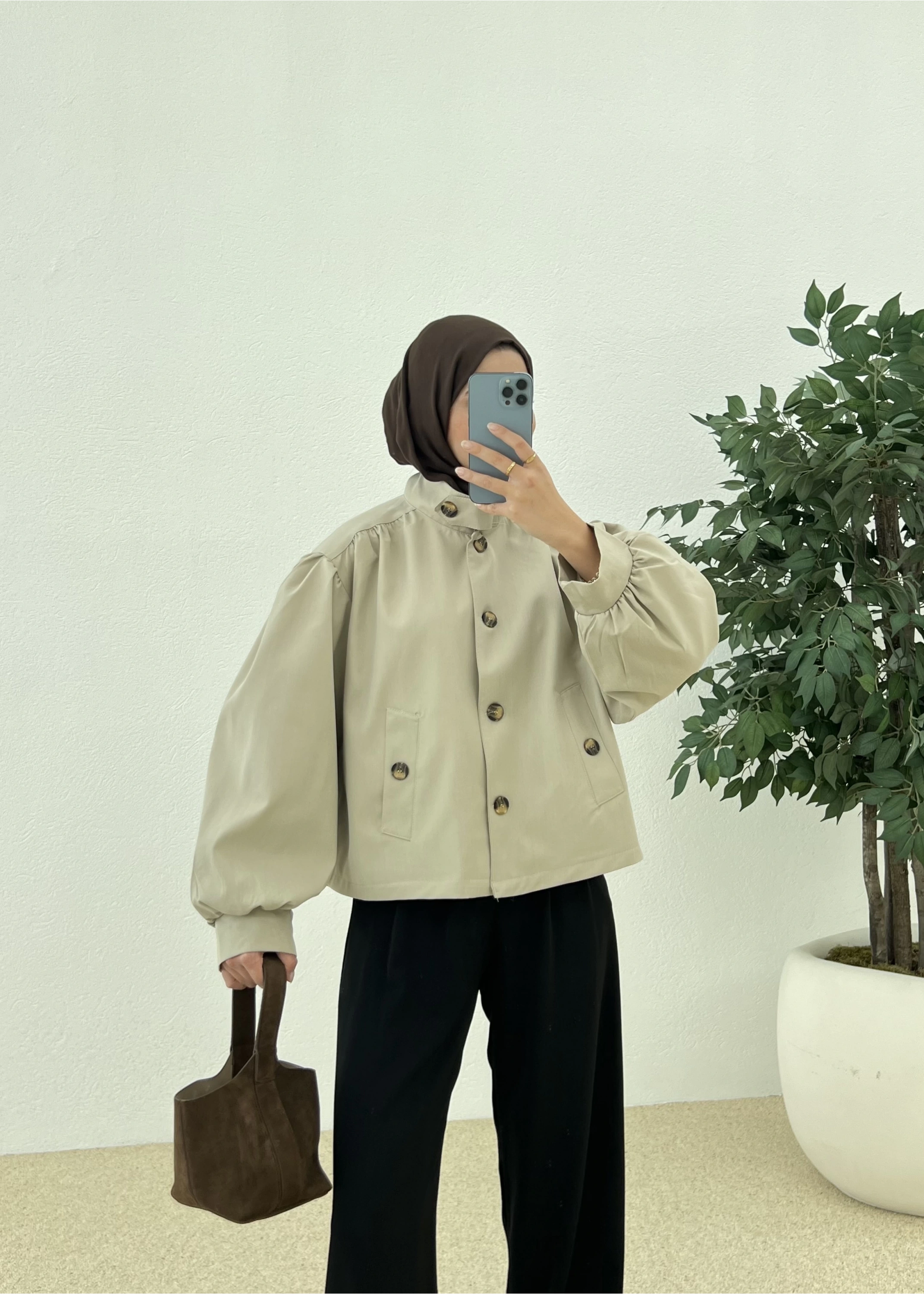 PINTEREST KISA TRENÇ yeşil soft