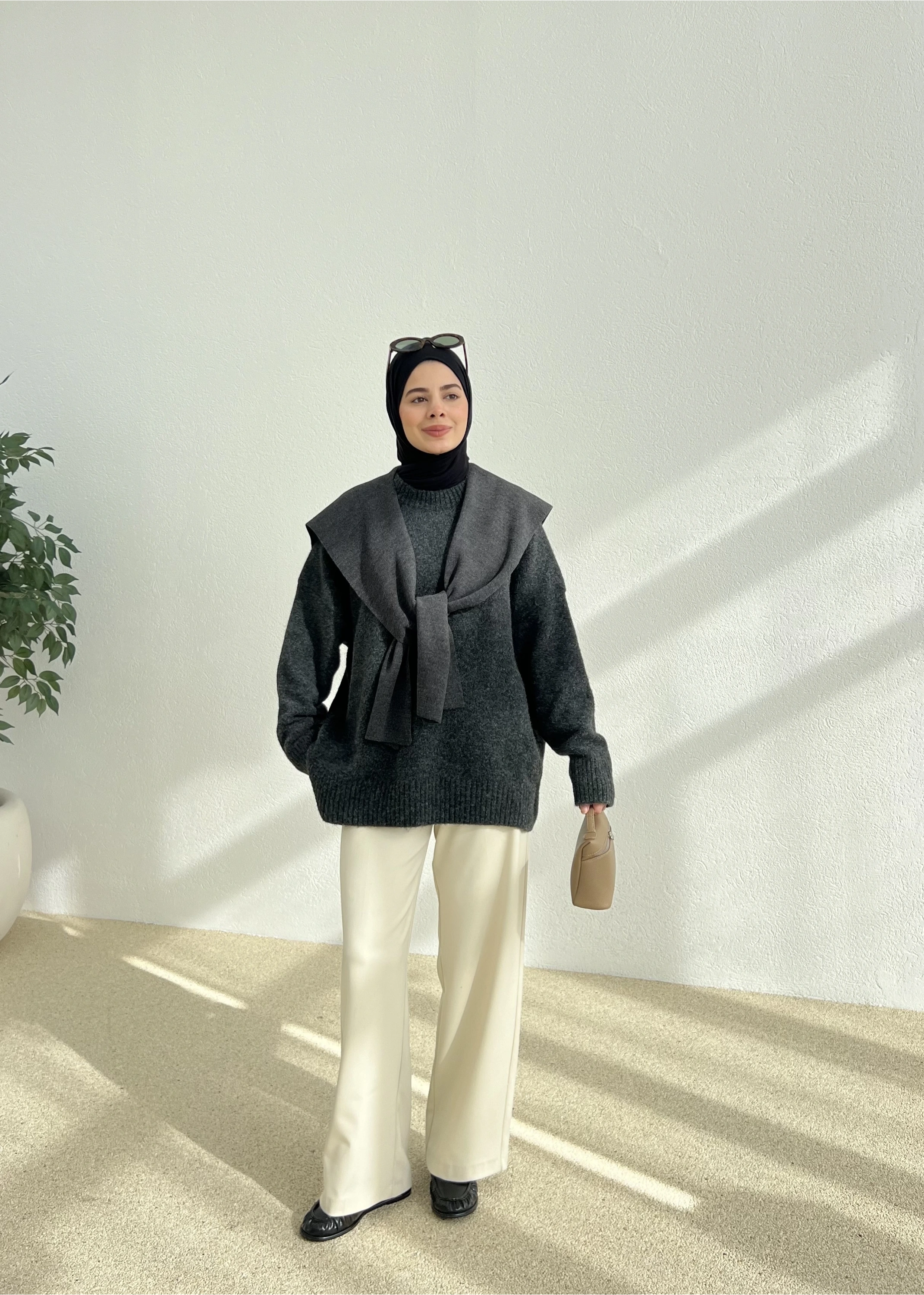 PNTRST zr Kazak koyu antrasit