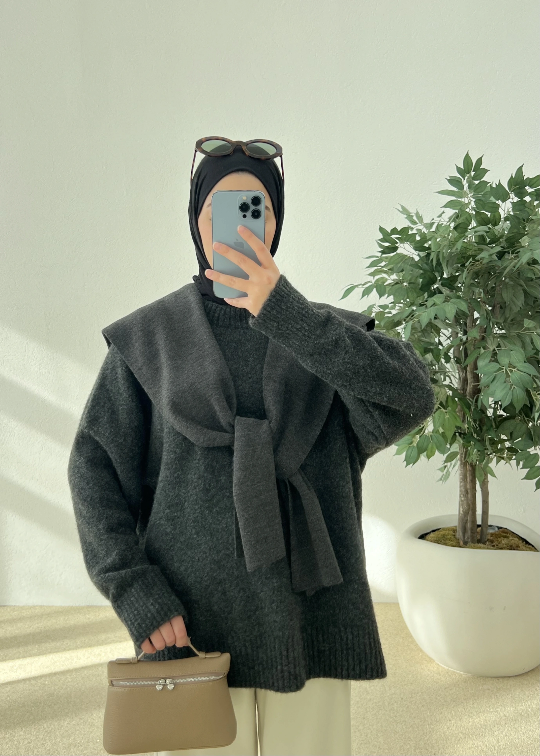 PNTRST zr Kazak koyu antrasit