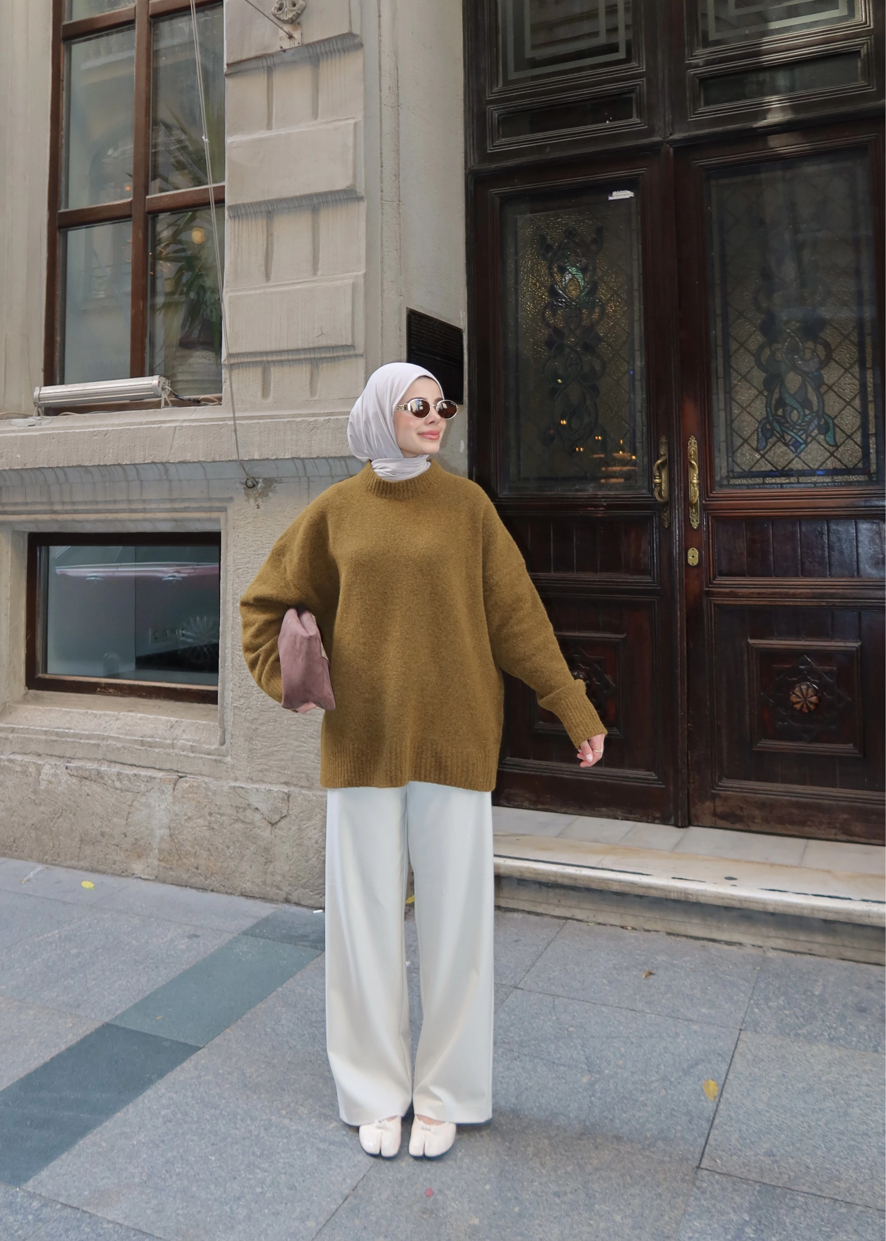 PNTRST zr Kazak koyu pastel yeşil