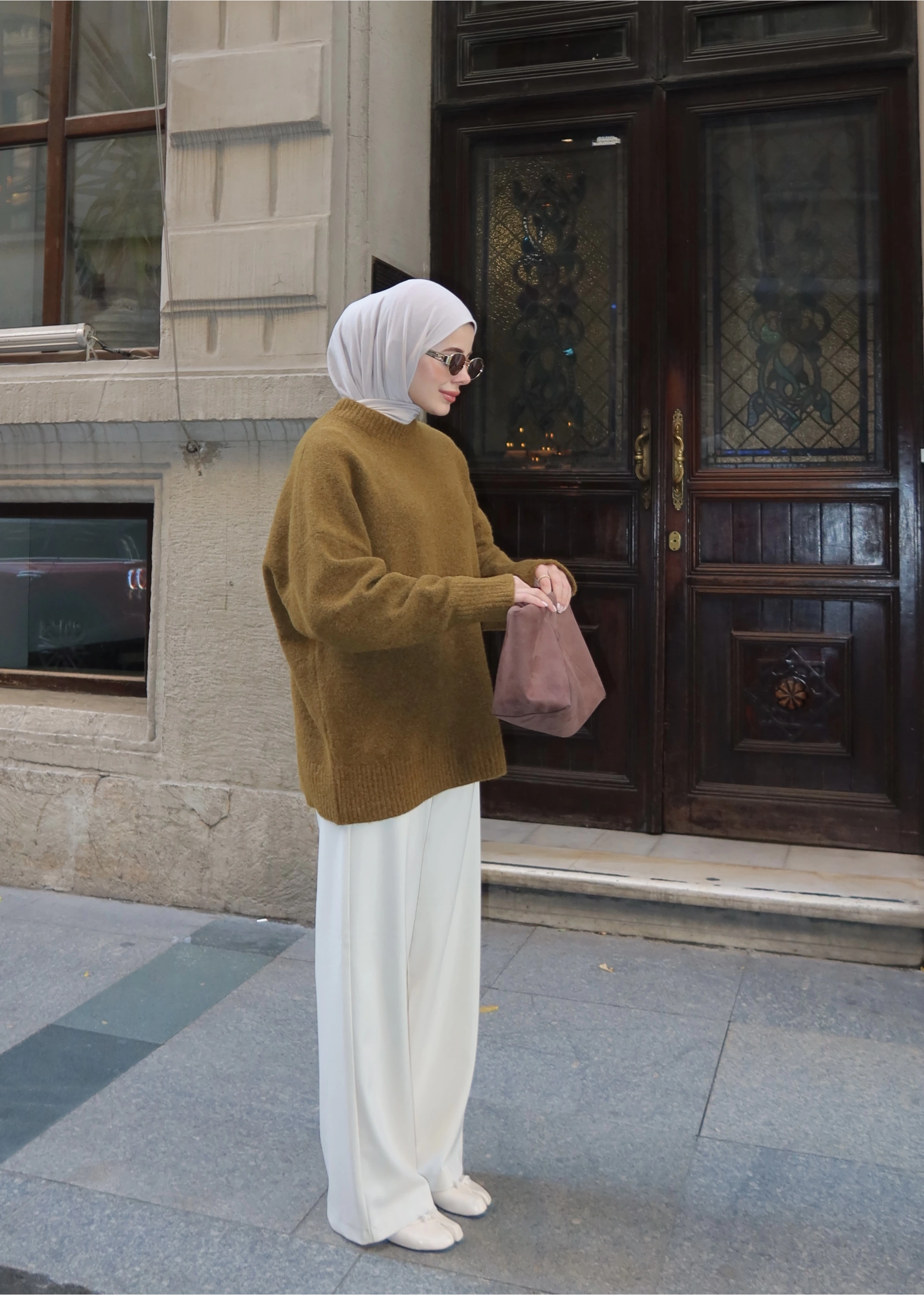 PNTRST zr Kazak koyu pastel yeşil