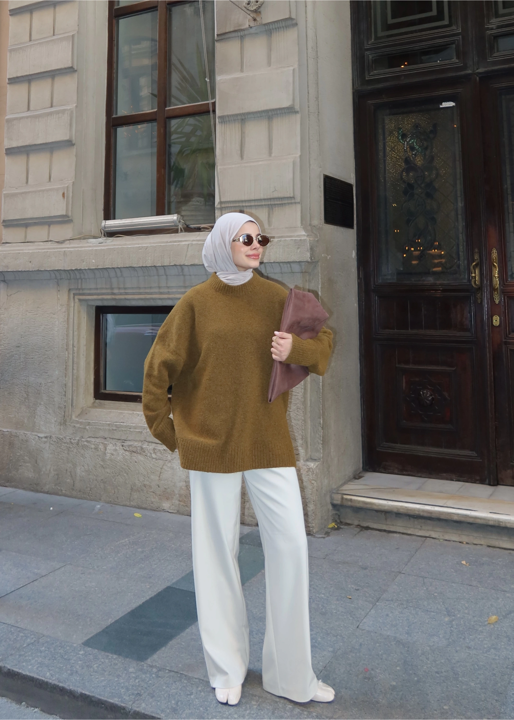 PNTRST zr Kazak koyu pastel yeşil