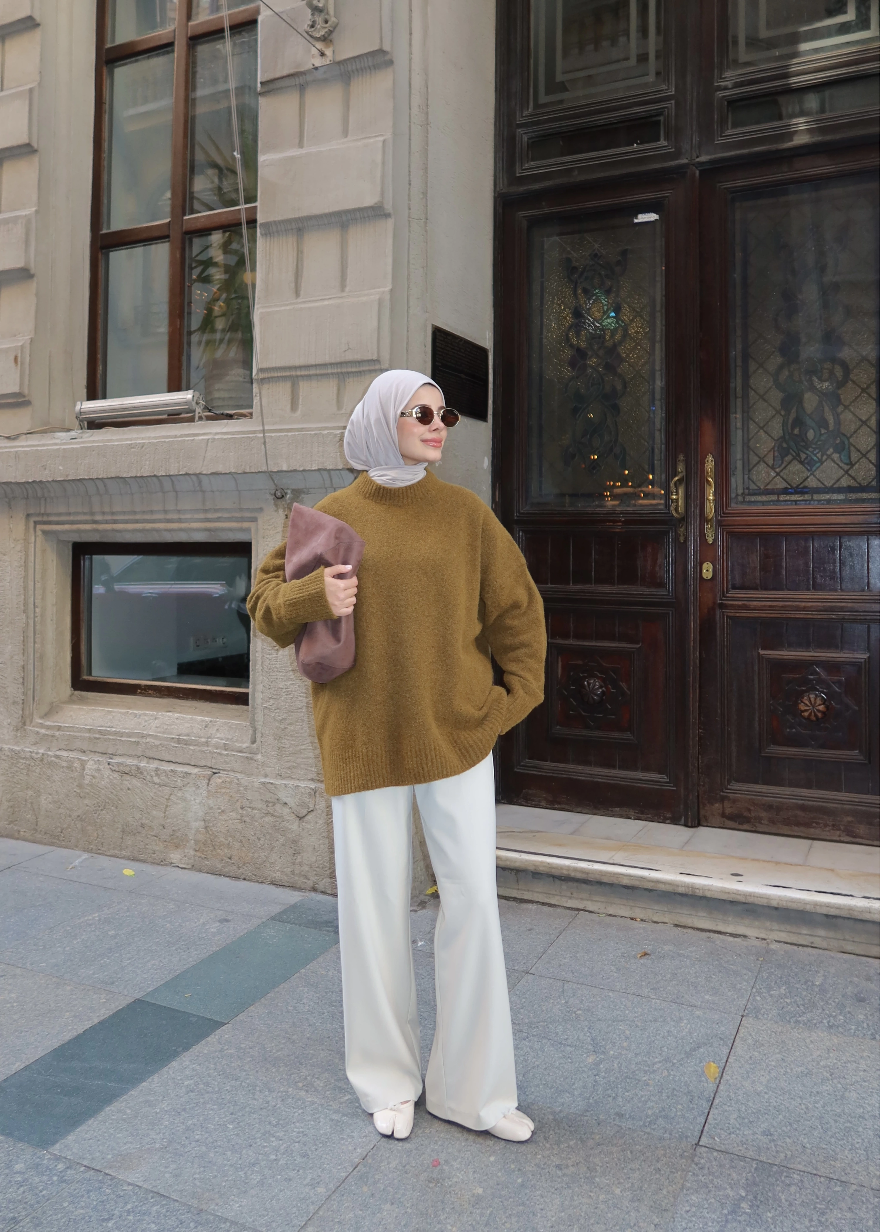 PNTRST zr Kazak koyu pastel yeşil