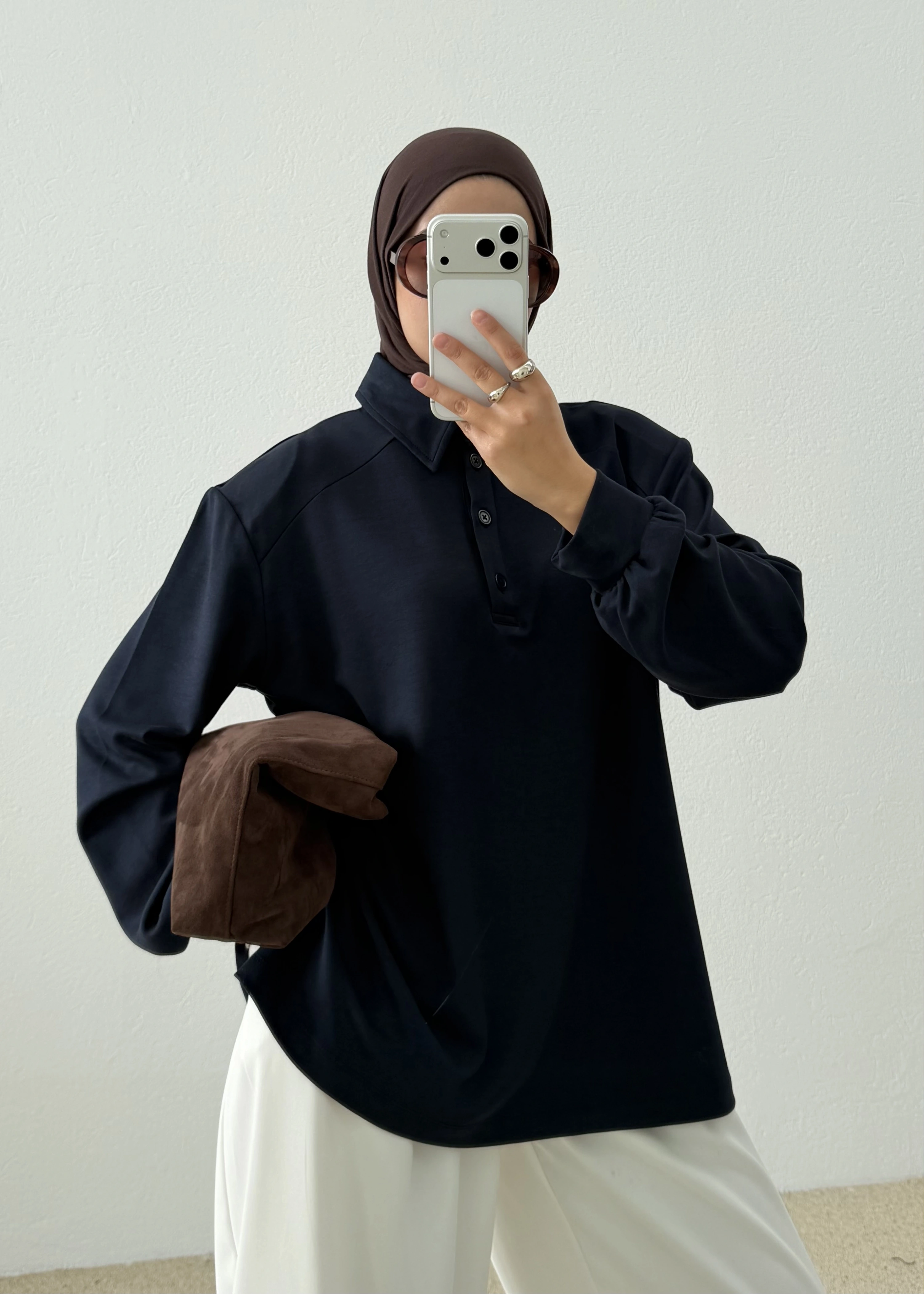 POLO YAKA VATKALI SWEAT