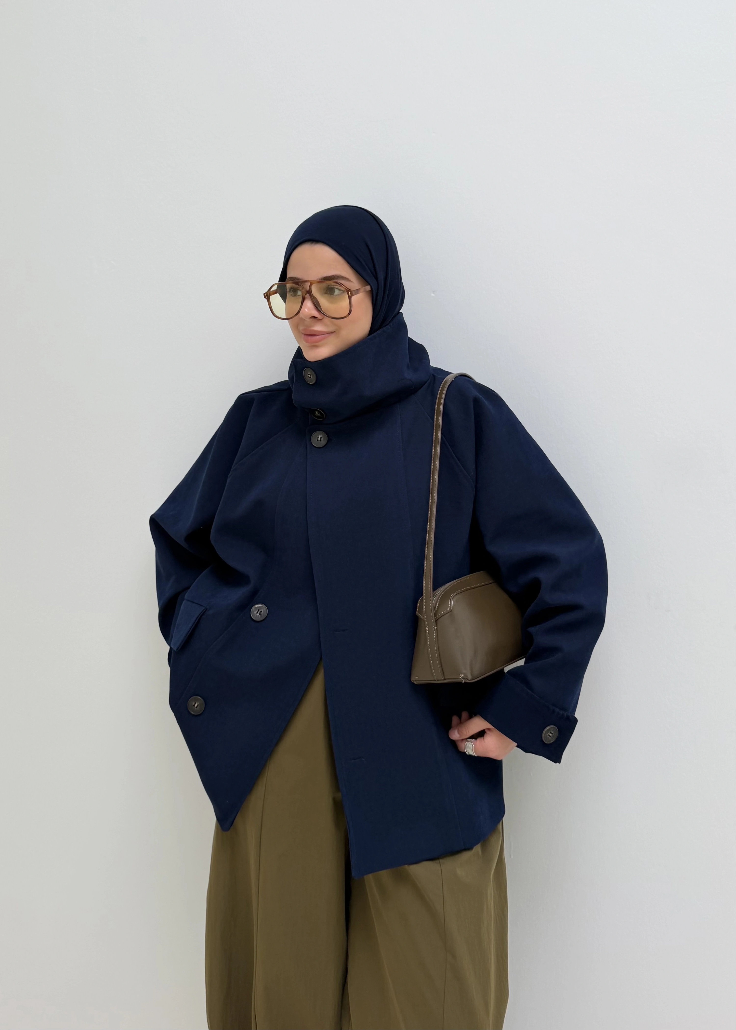 PREMİUM DİK YAKA PARKA CEKET LACİVERT