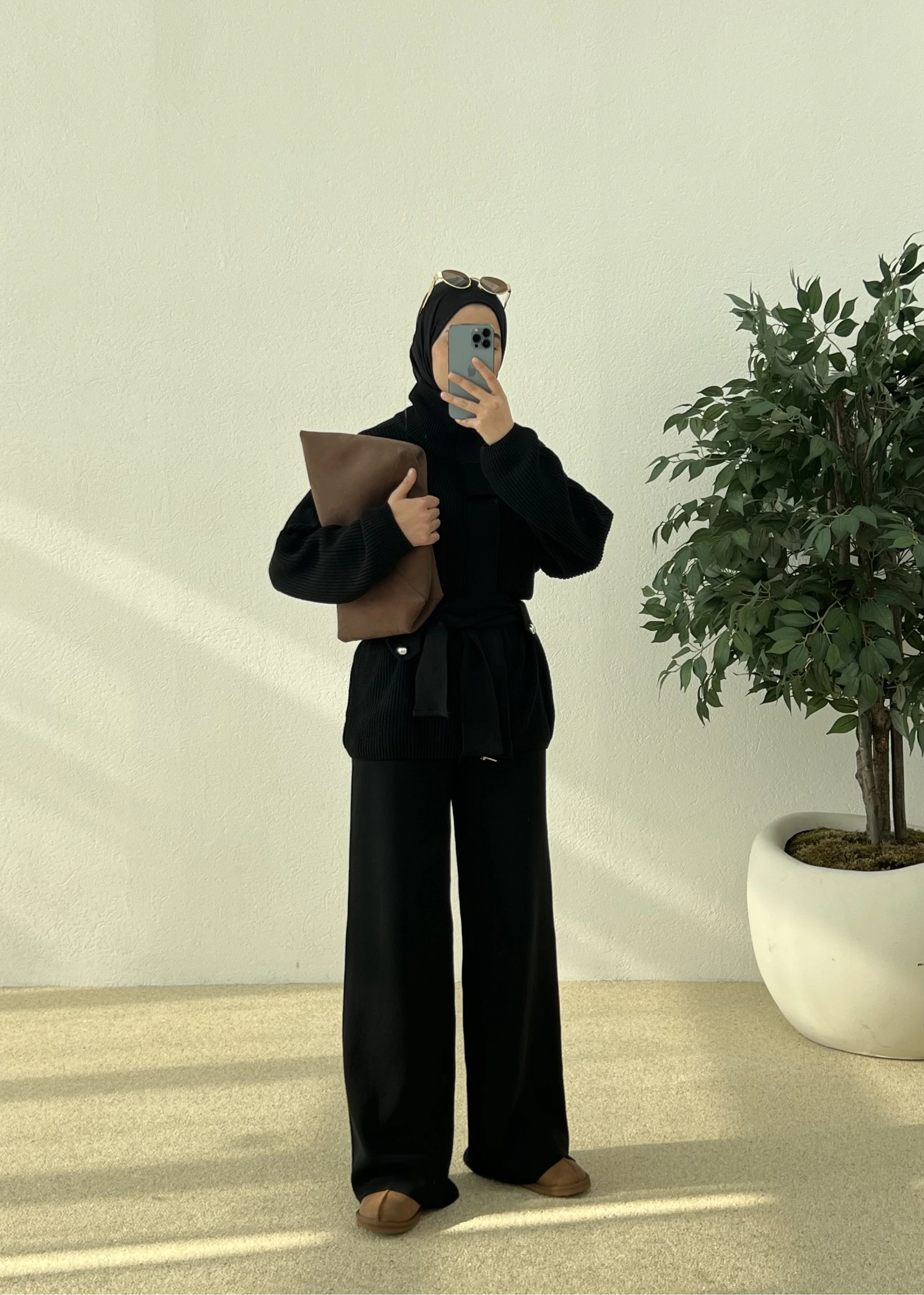 PREMİUM DÜĞMELİ TRİKO TAKIM siyah