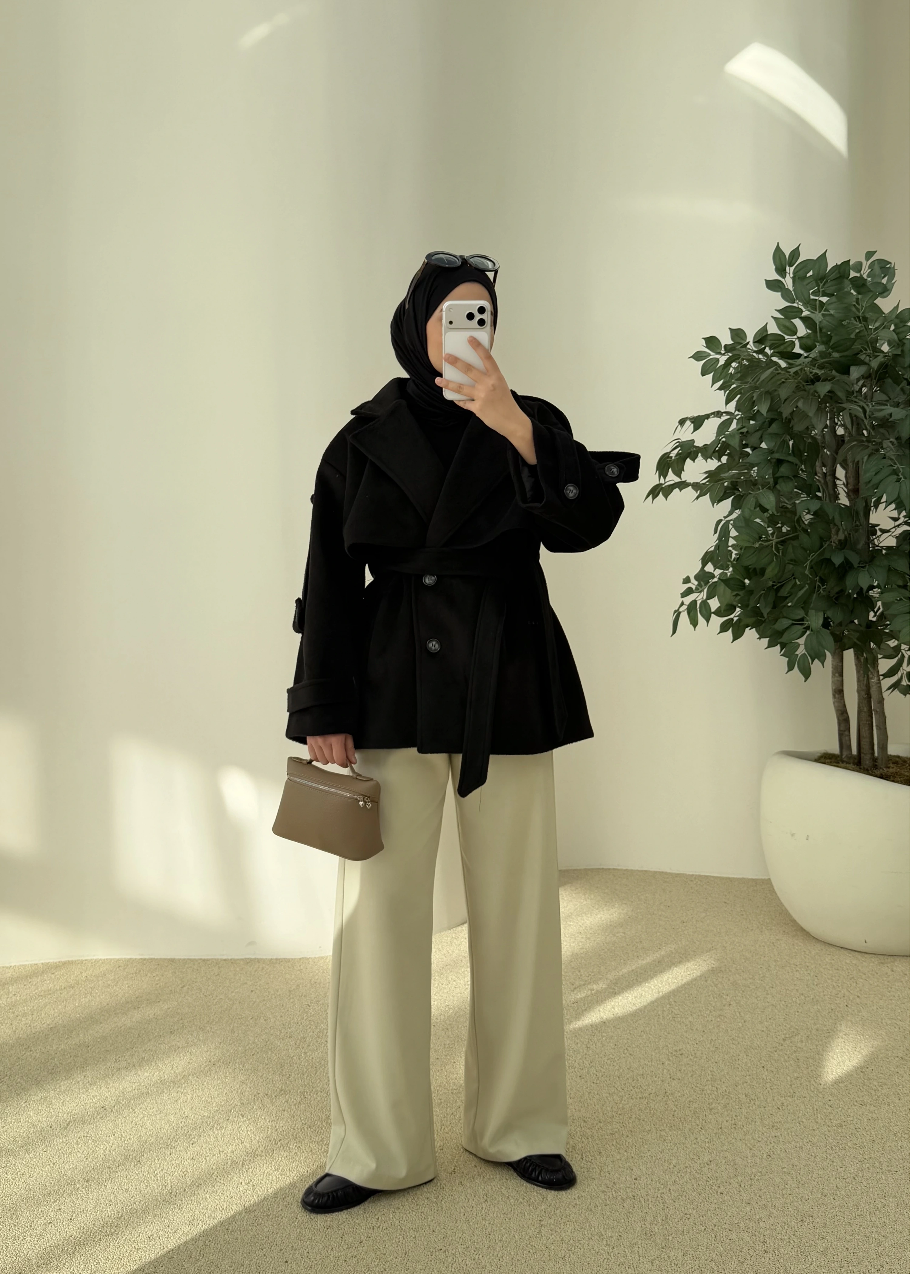 PREMİUM KALİTE KABAN YÜN DOKULU koka siyah