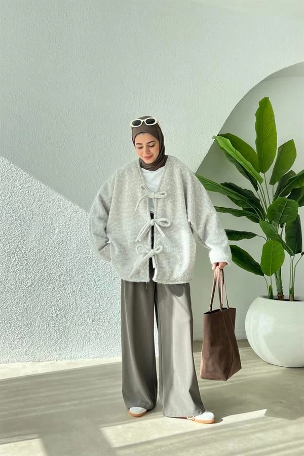 QANT PREMİUM ASTARLI SALAŞ CEKET KABAN Buz mavi