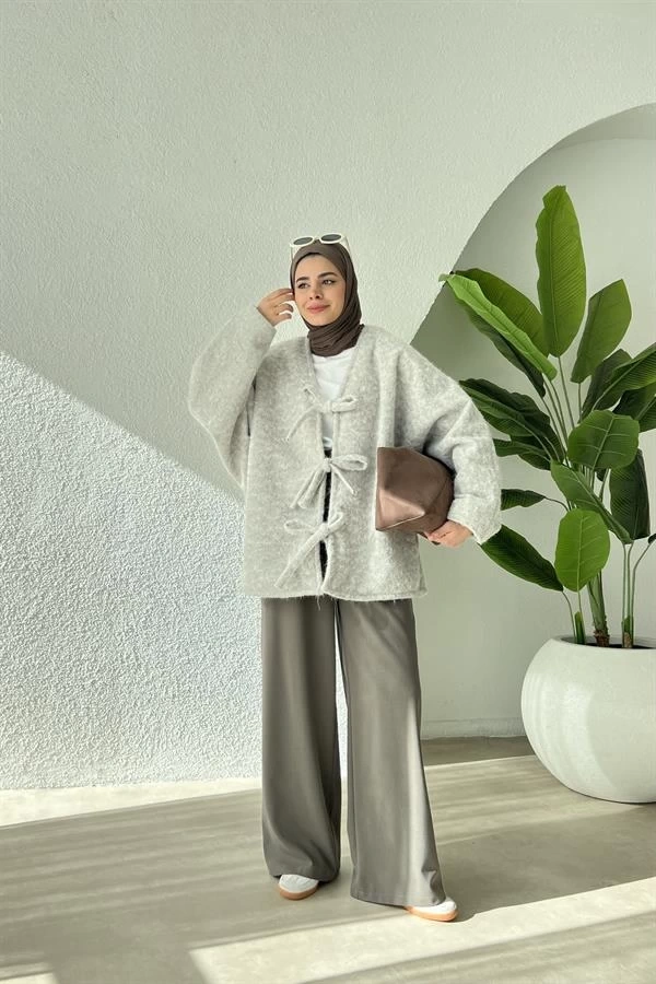 QANT PREMİUM ASTARLI SALAŞ CEKET KABAN Buz mavi