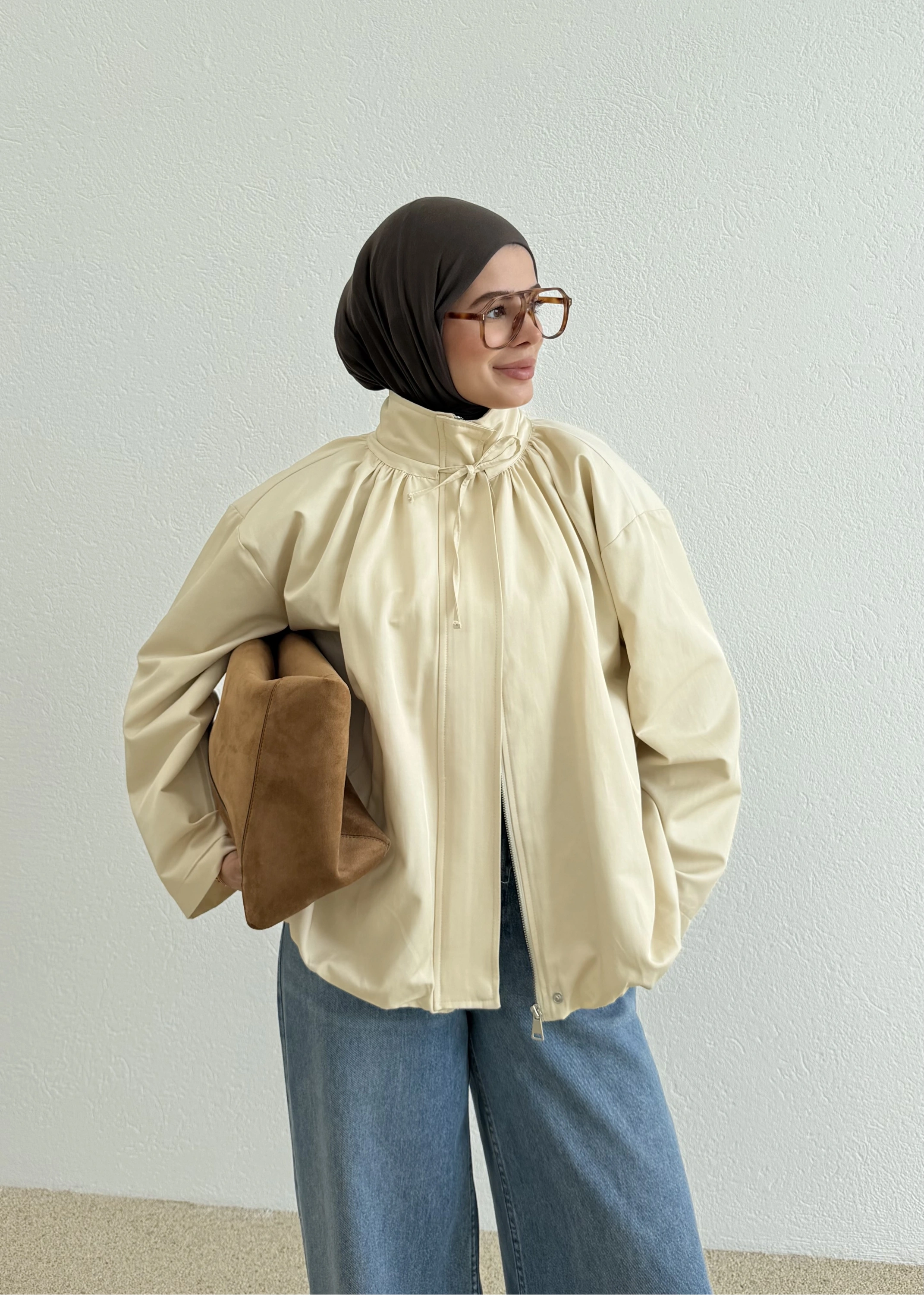 RİA PREMİUM SELECTİON BOMBER CEKET BEJ
