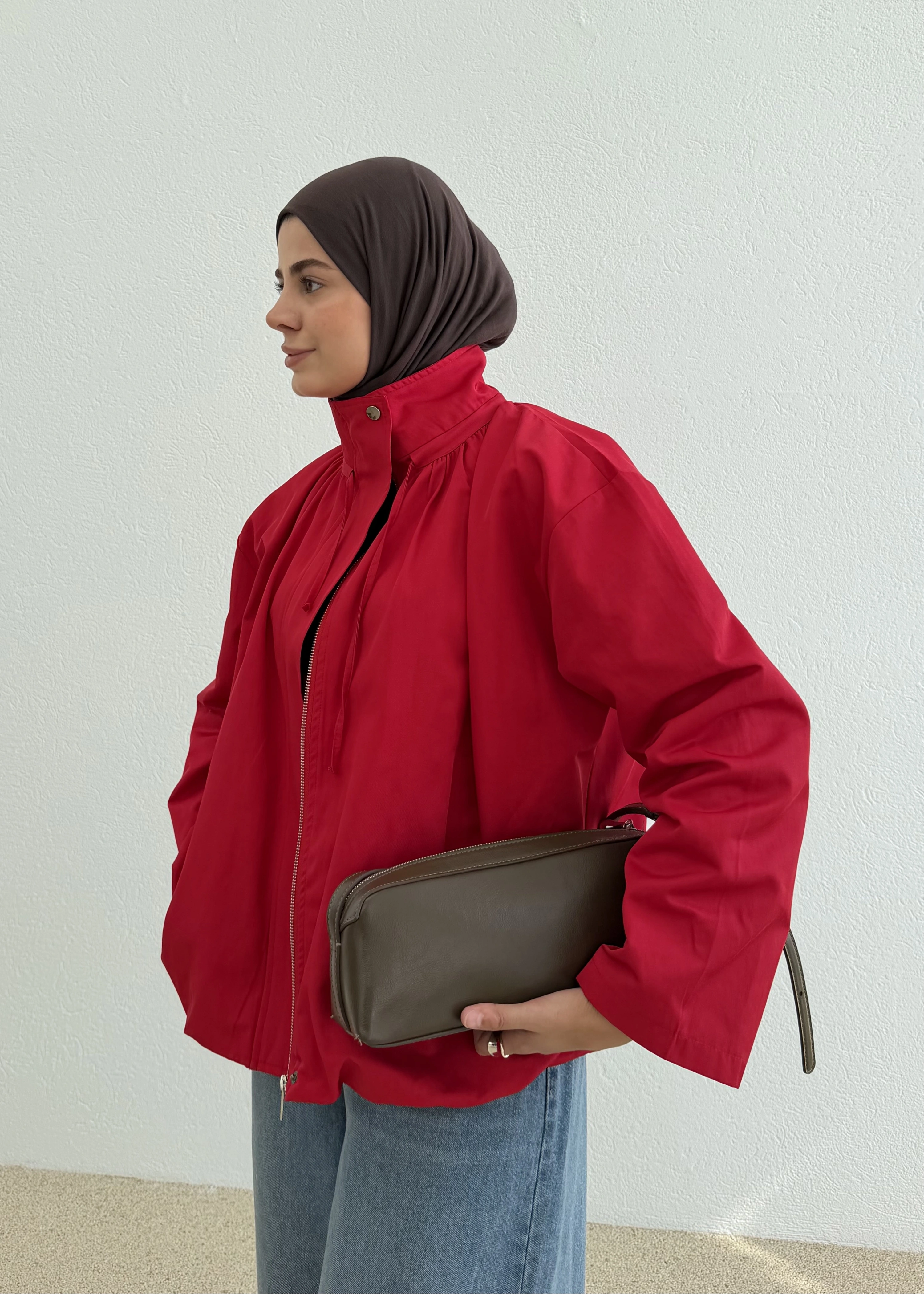 RİA PREMİUM SELECTİON BOMBER CEKET KIRMIZI