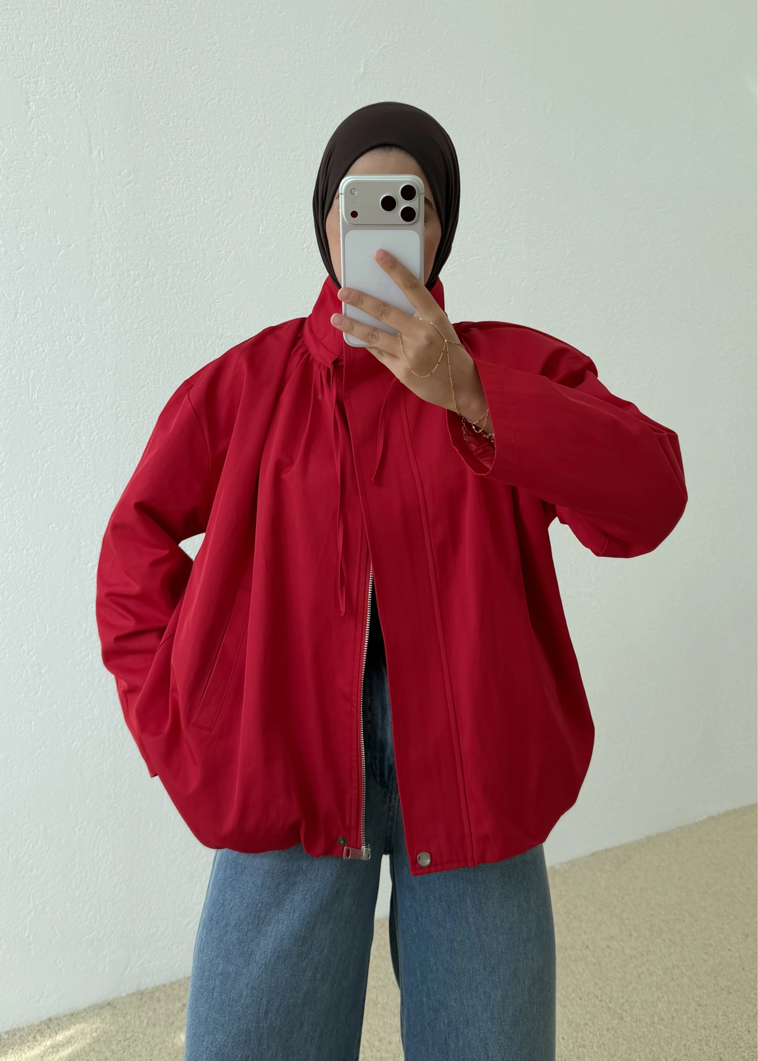 RİA PREMİUM SELECTİON BOMBER CEKET KIRMIZI