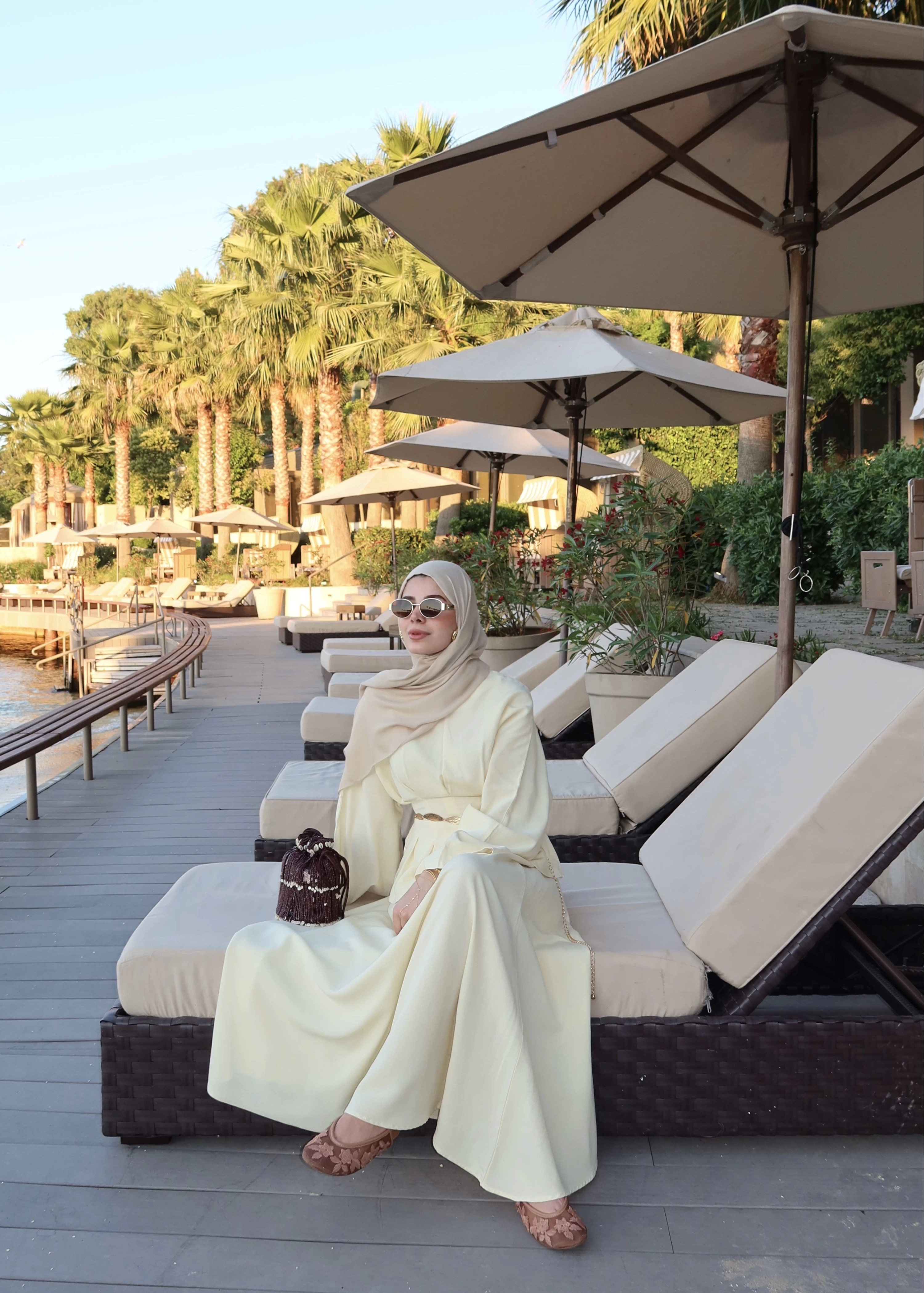 ROSE KETEN TAKIM PASTEL SARI (ön sipariş)