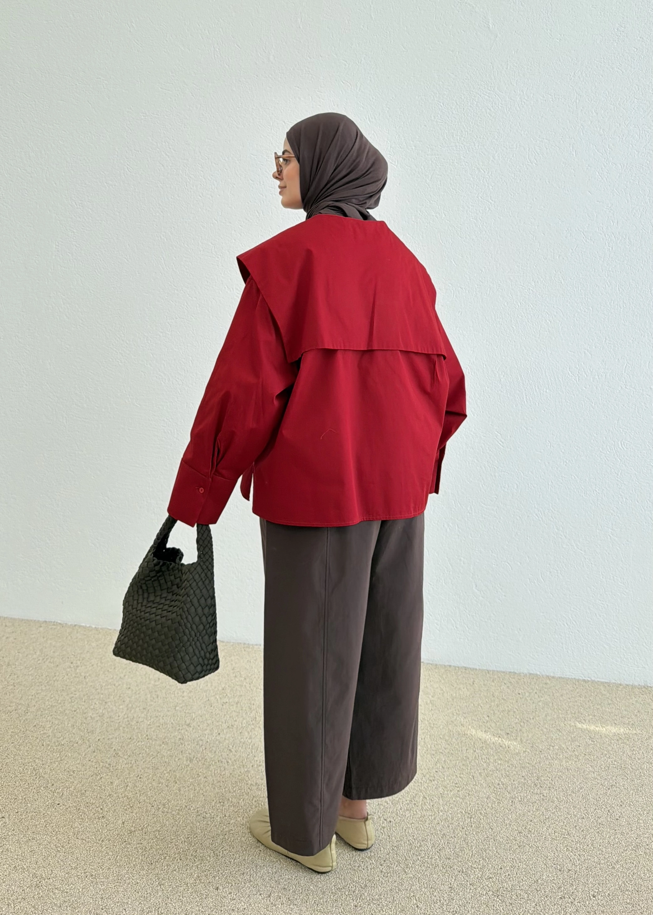RUBY CAPE BLUZ KIRMIZI