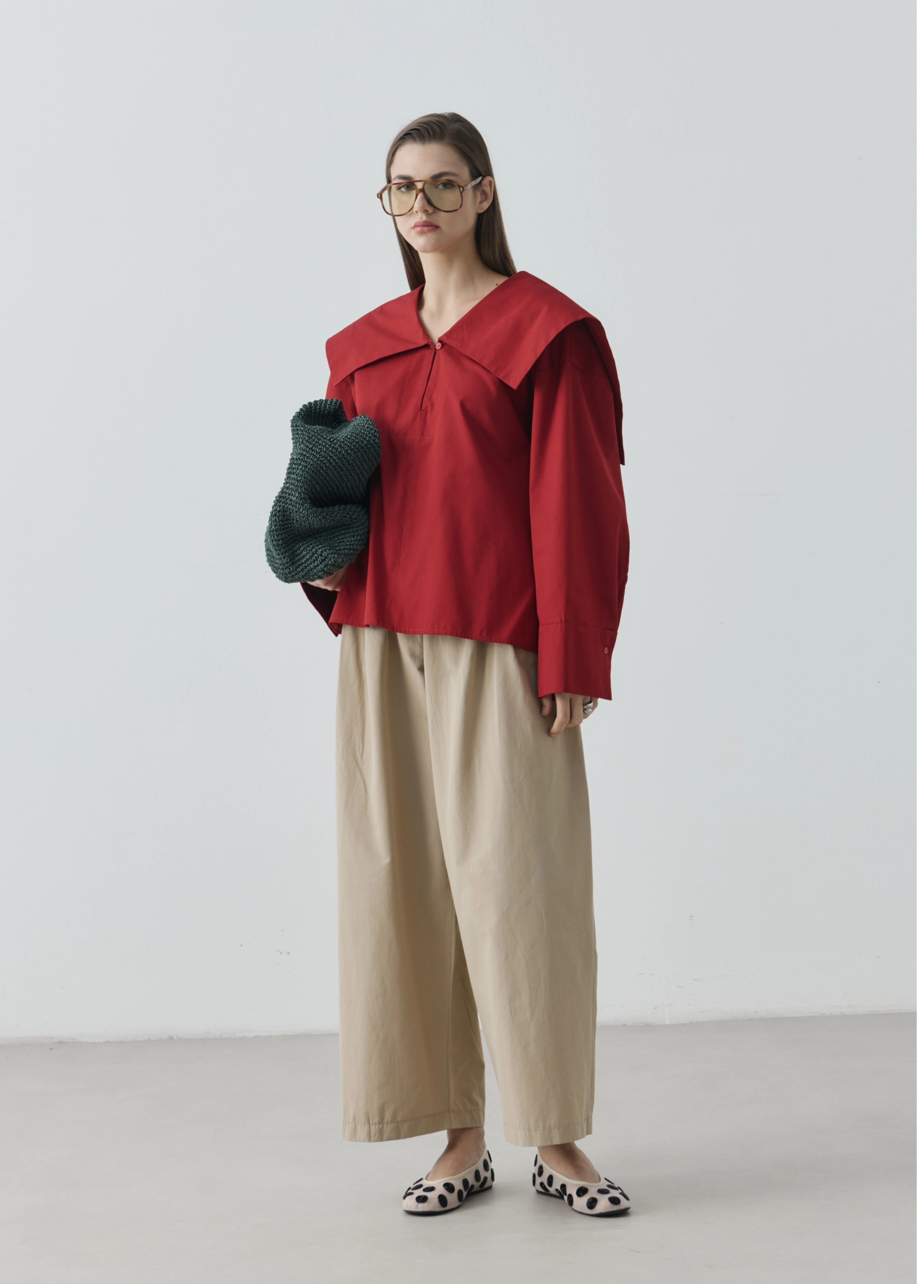 RUBY CAPE BLUZ KIRMIZI