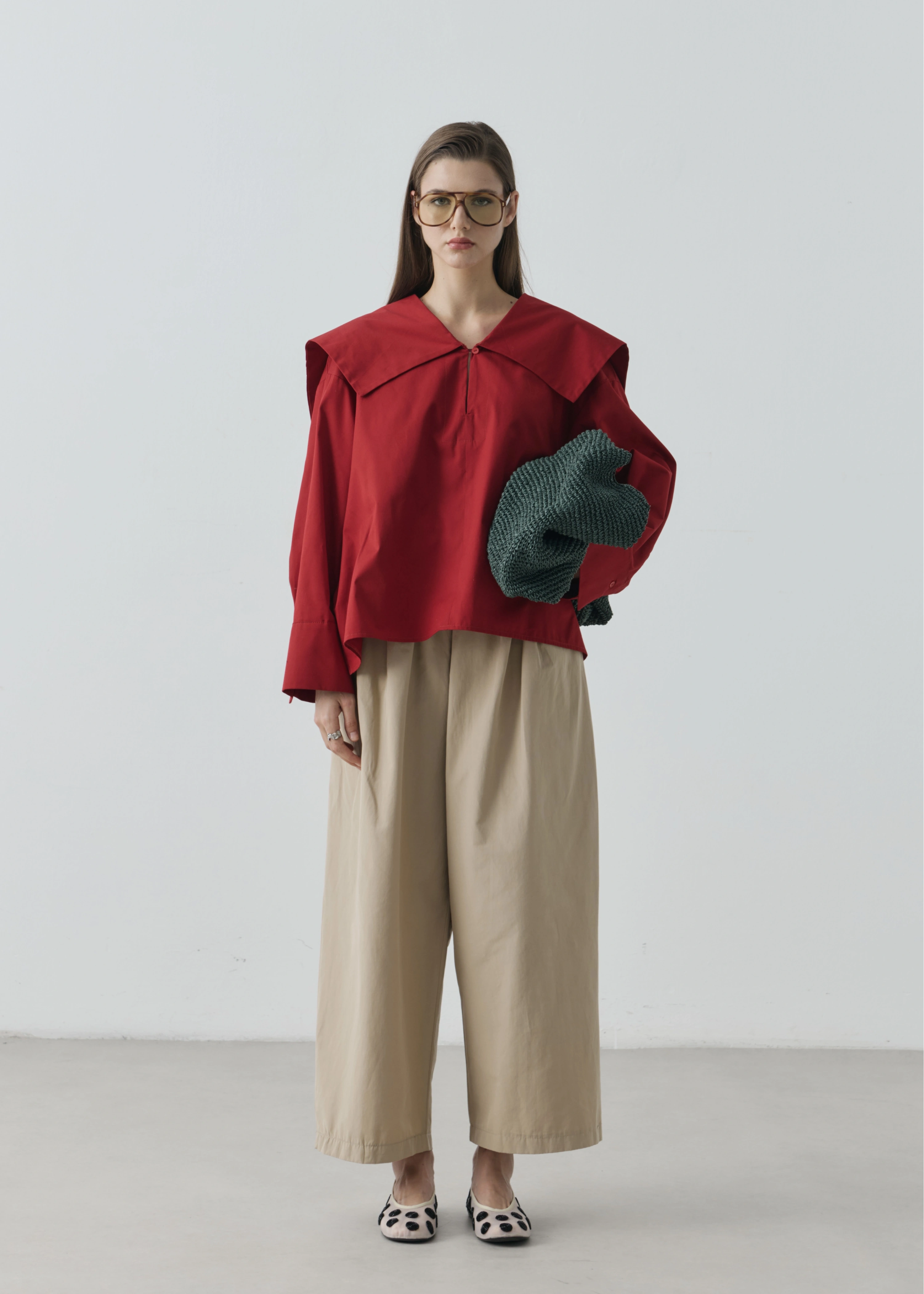 RUBY CAPE BLUZ KIRMIZI