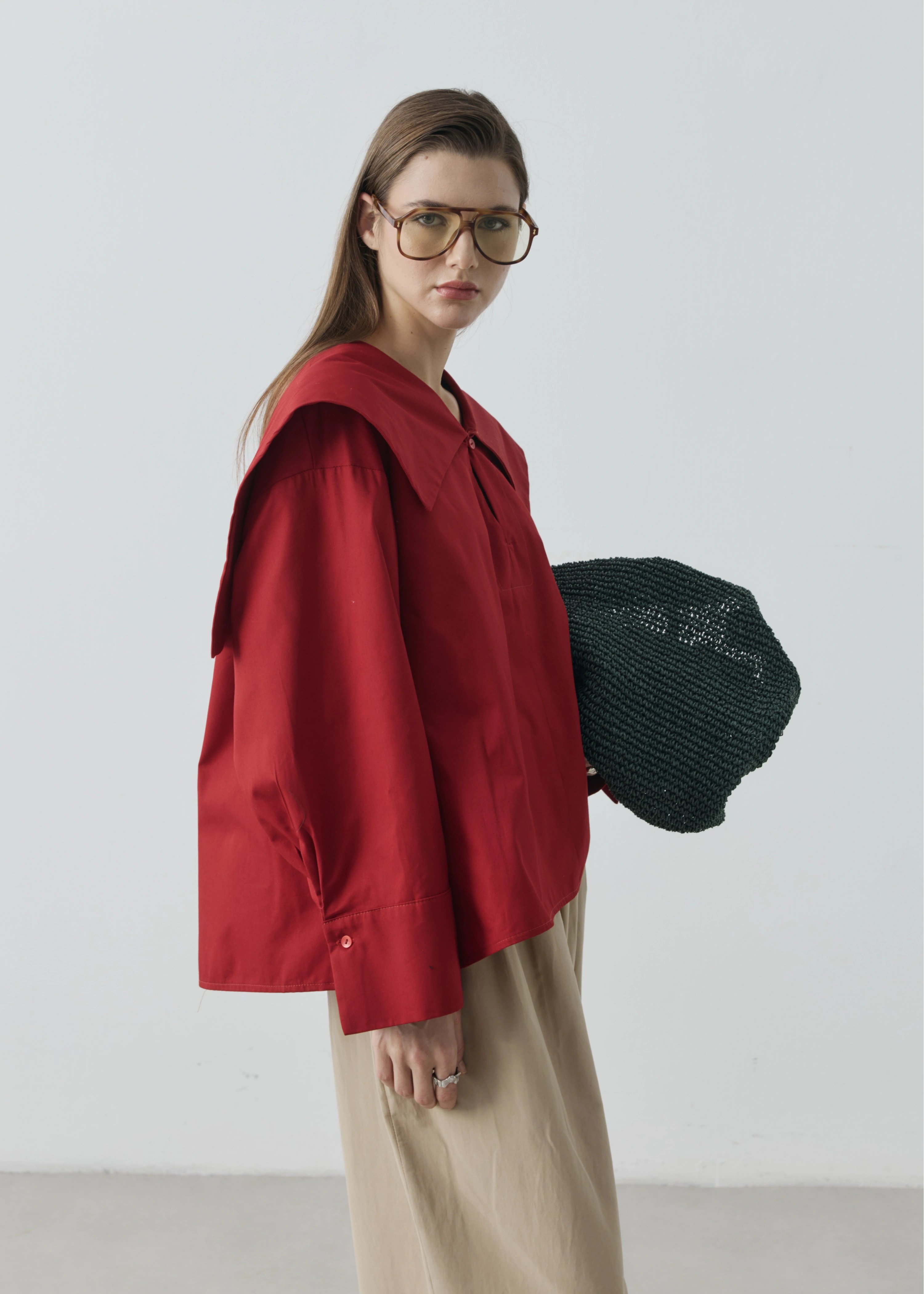 RUBY CAPE BLUZ KIRMIZI