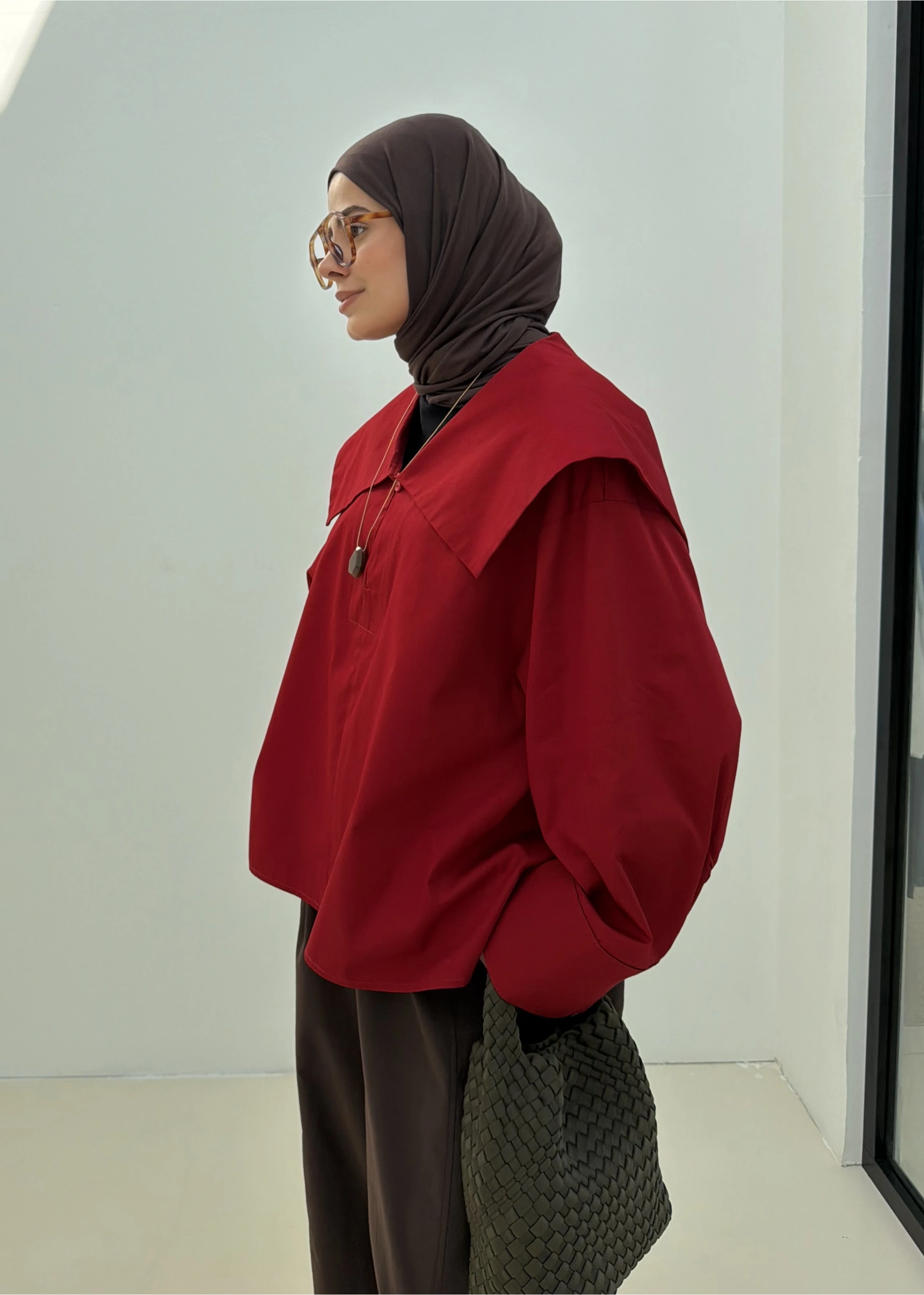 RUBY CAPE BLUZ KIRMIZI